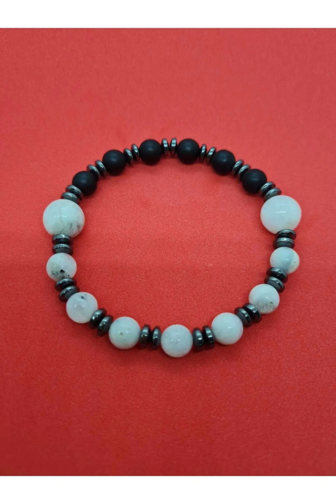 Aytaşı, Hematit, Oniks Doğal Taş Bileklik Tasarım