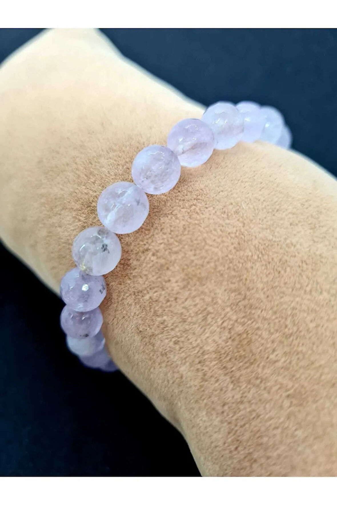 Ametrin Doğal Taş Bileklik Faset Kesim   8mm