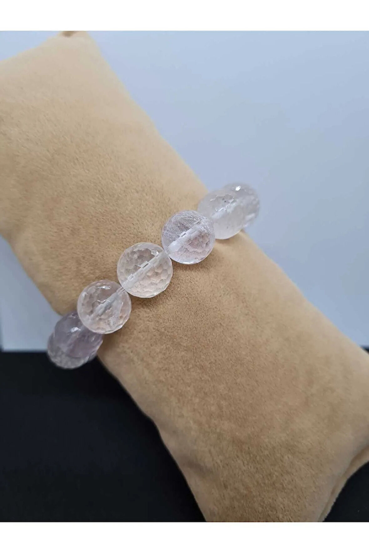 Ametrin Doğal Taş Bileklik Faset Kesim AAA Kalite 14mm