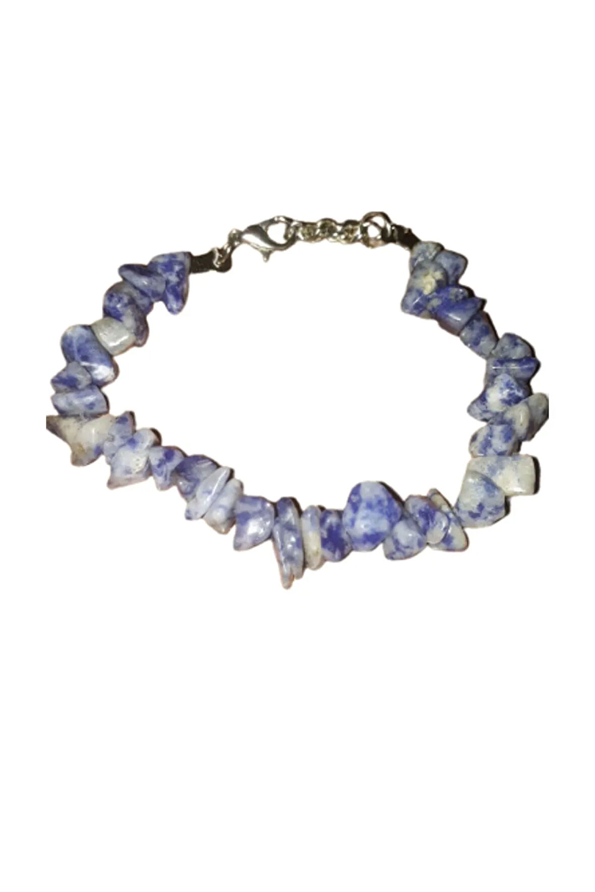 Sertifikalı Burç Bilekliği Doğal Taş Sodalit Taşı