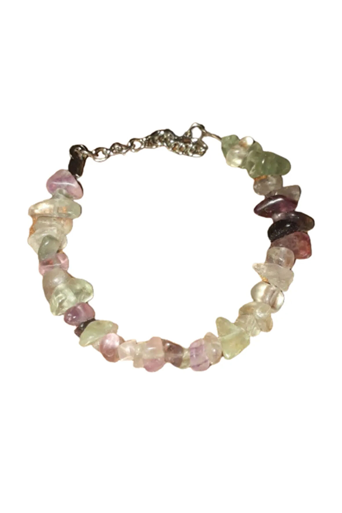 Sertifikalı Burç Bilekliği Doğal Taş Florit Taşı