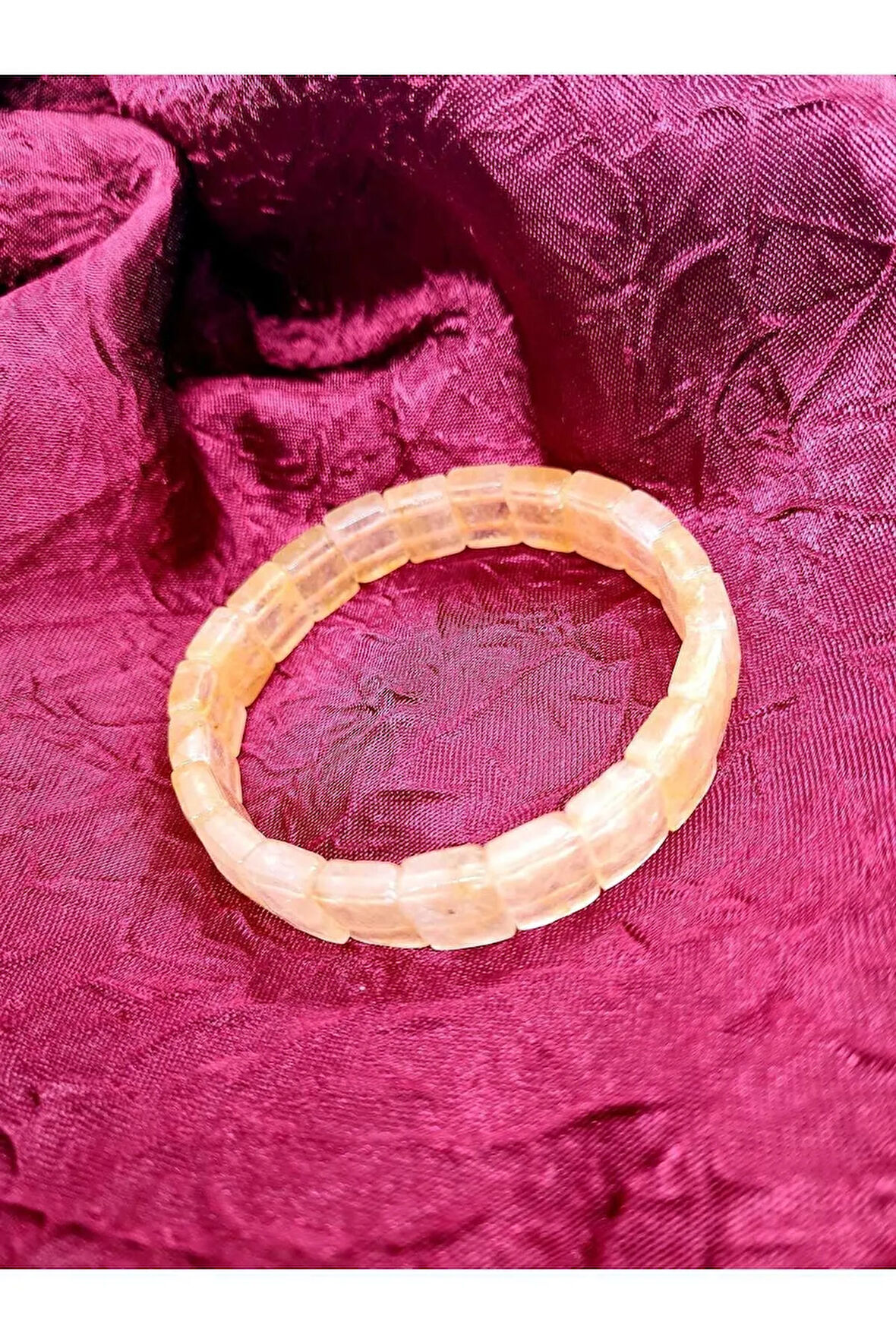 Doğal Taş Sitrin Taşı  Bileklik