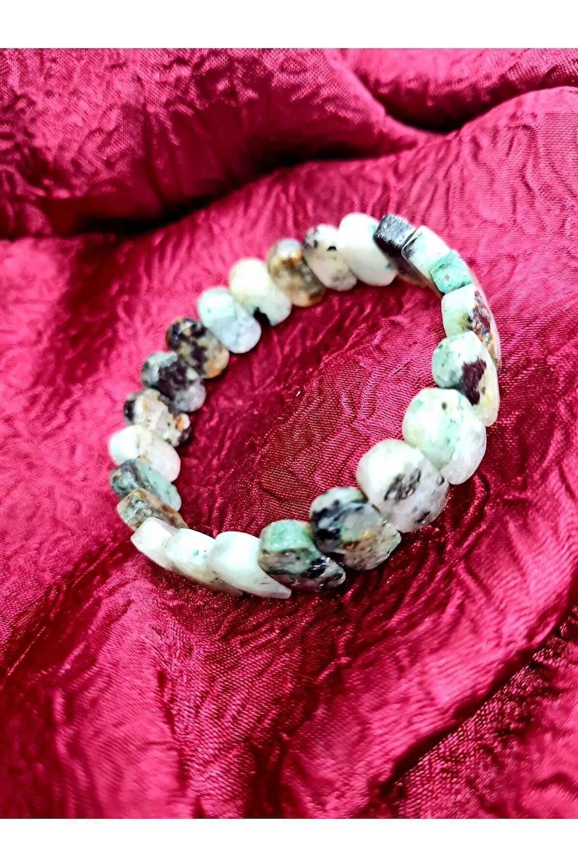 Doğal Taş Kanada Yeşim Taşı Rolex Bileklik