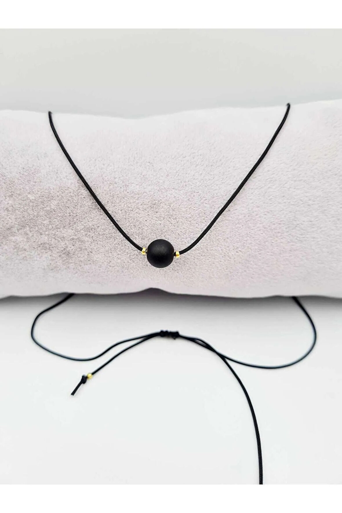 Balık Burcu Oniks Taşı Doğal Taş Kolye