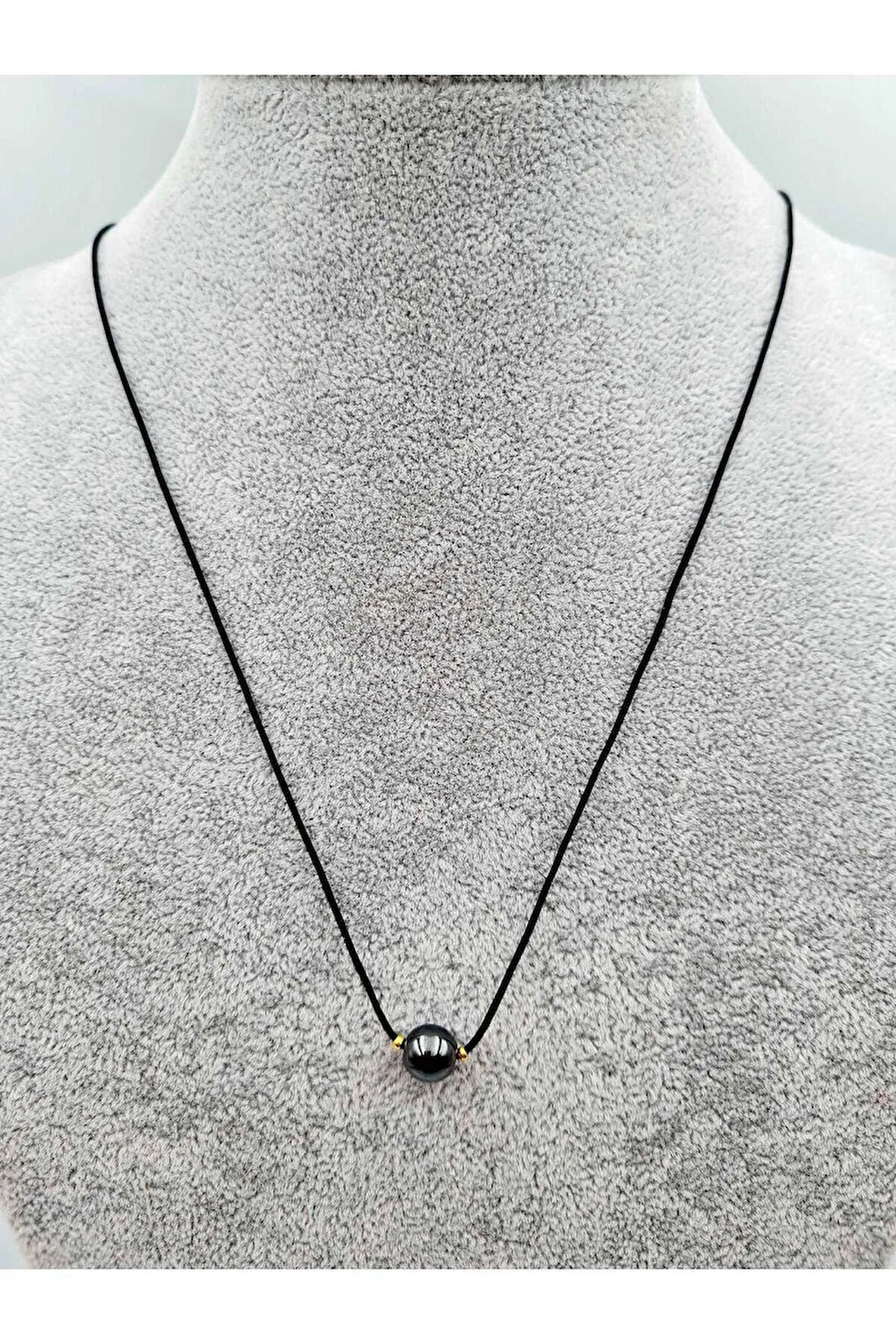 Balık Burcu Hematit Taşı Doğal Taş Kolye