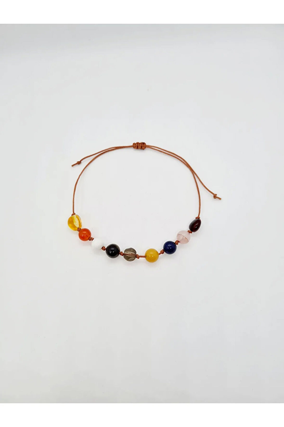 Sertifikalı Öğrenci Bileklik Kehribar,Akik,Havlit,K.Gözü D.Kuvars,Kalsit,Lapis Lazuli,Pembe Kuvars