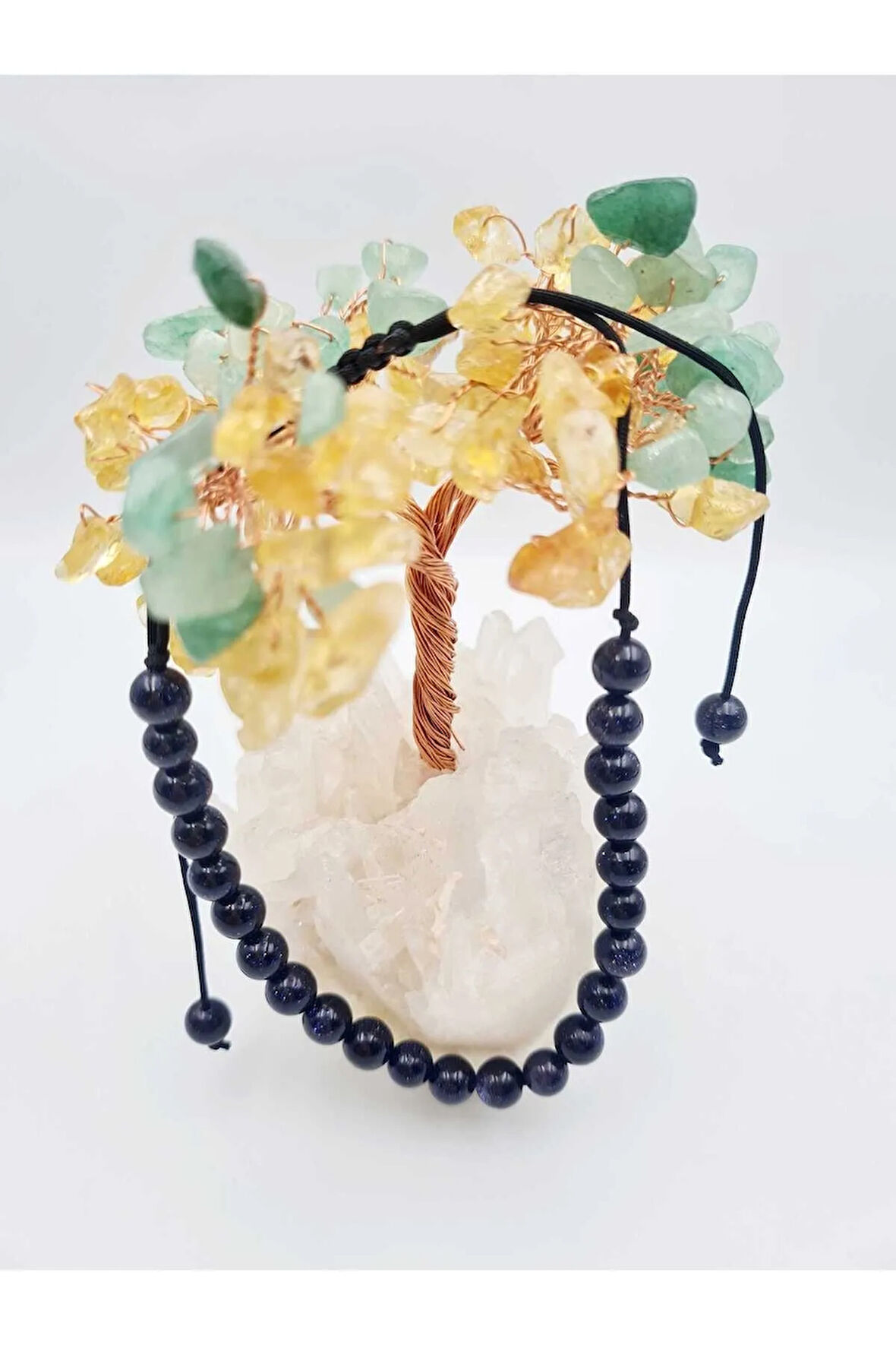 Yıldız Doğal Taş Bileklik Ayarlamalı Kilit Sistemi Her Bileğe Uyumlu