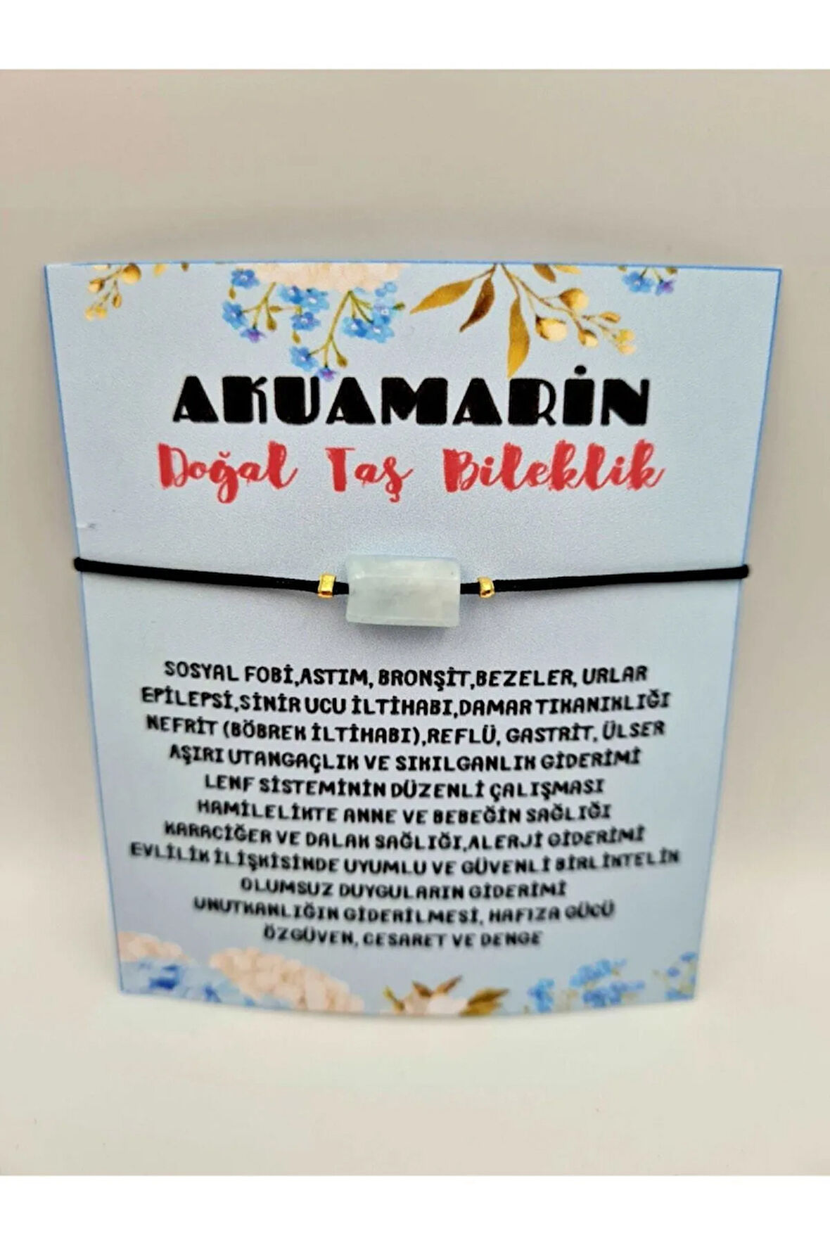 Doğal Taş Akumarin Taşı Bileklik