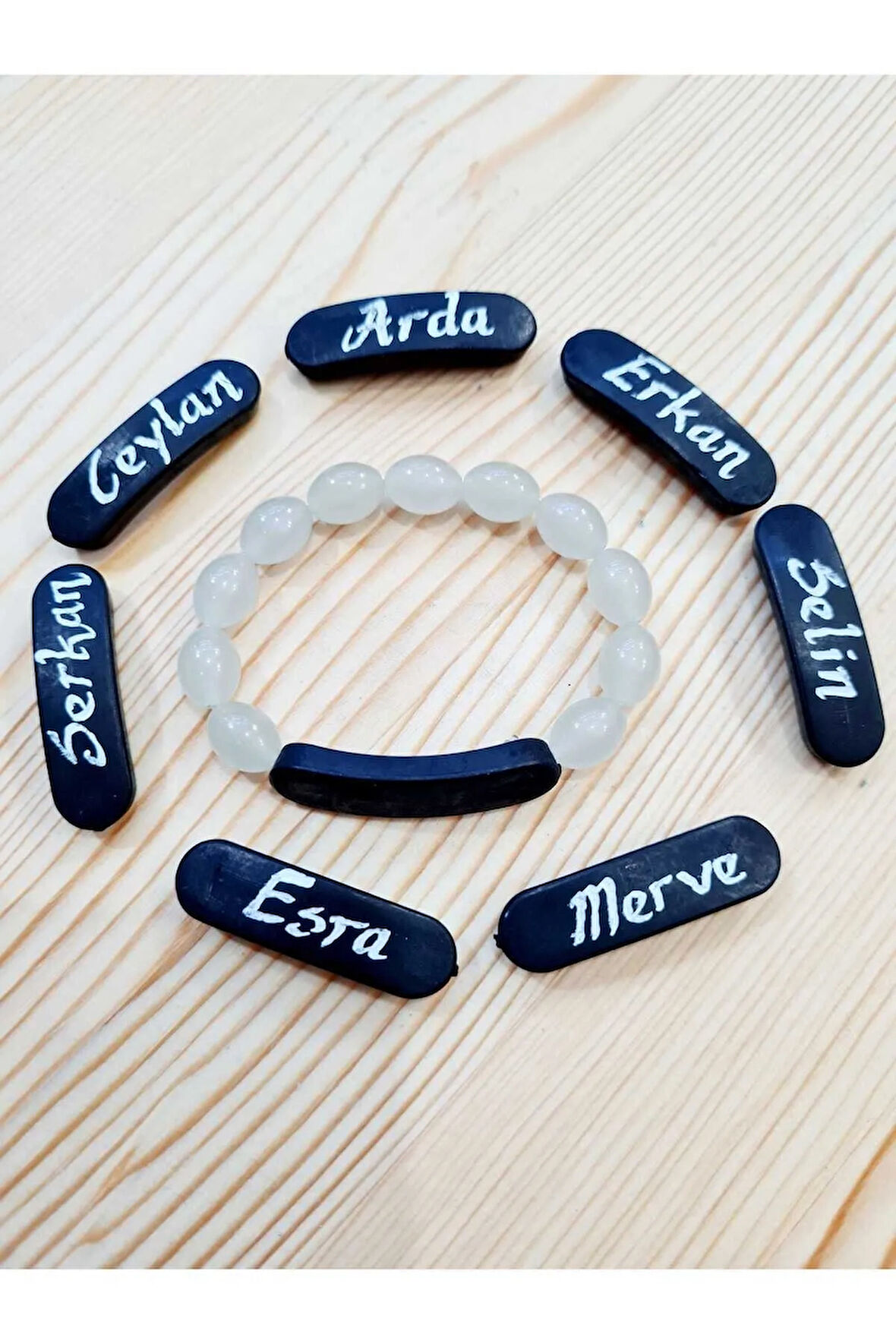 Kedi Gözü Fosforlu Çocuk Bileklik Karanlıkla Parlar