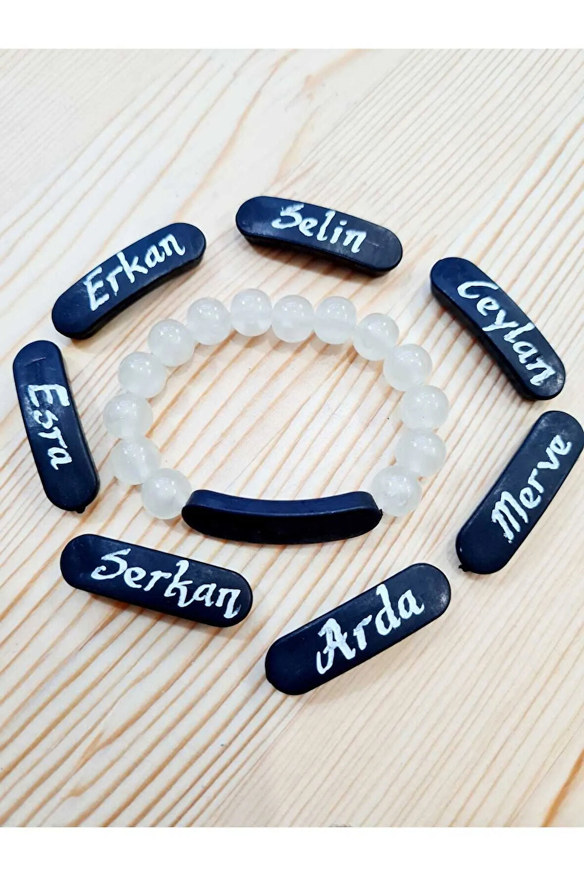 Kedi Gözü Fosforlu Çocuk Bileklik Karanlıkla Parlar