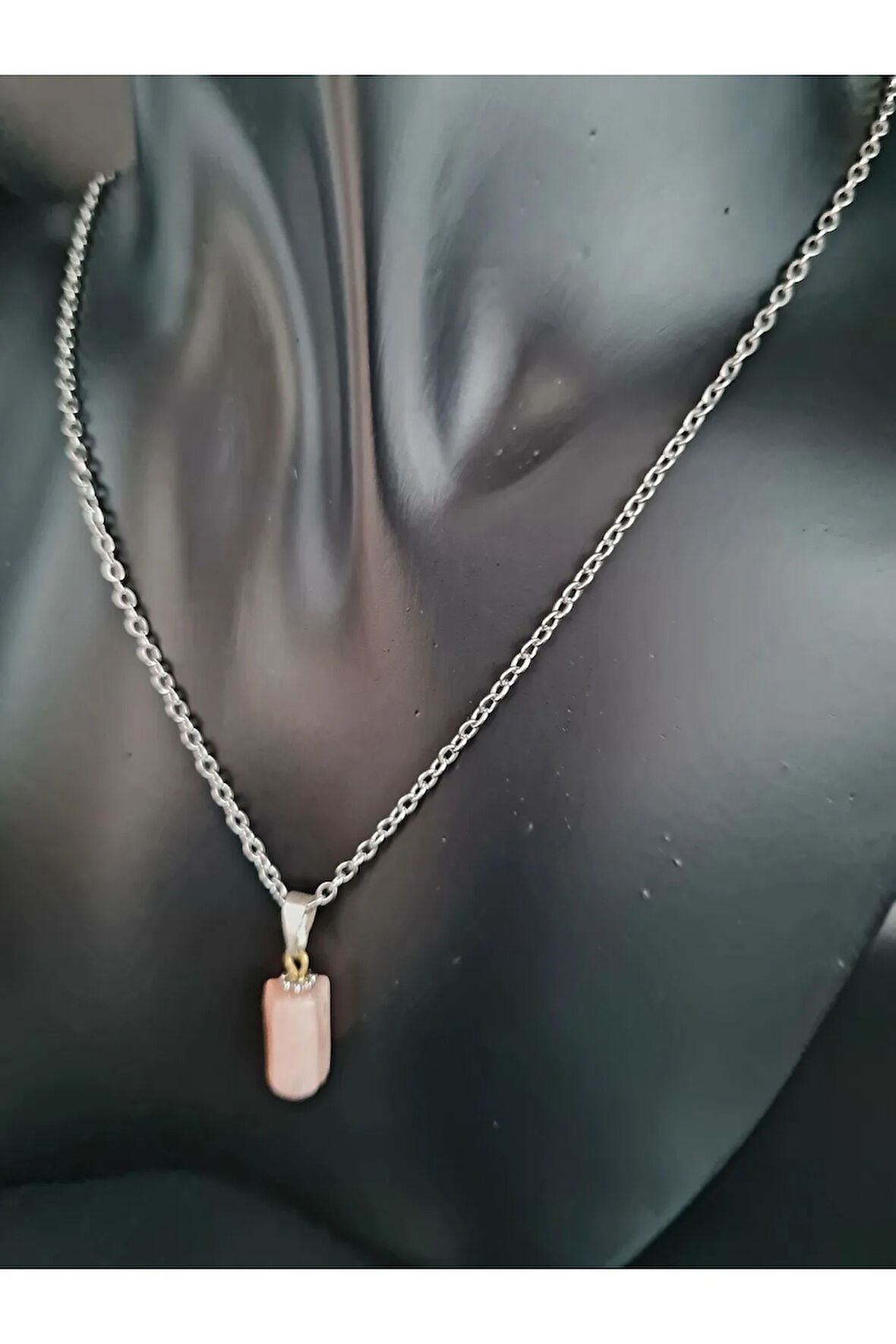 Aytaşı Doğal Taş Kolye Minimal Sevenler İçin AAA Kalite