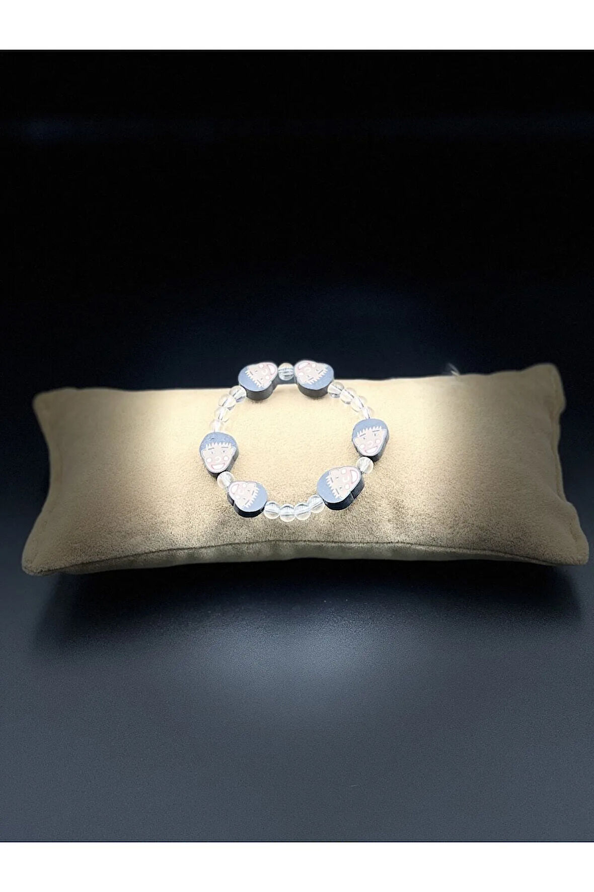 Unisex Kristal Kuvars Doğal Taş Çocuk Bilekliği