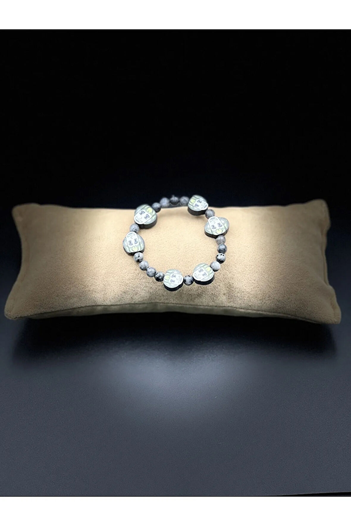 Unisex Labradorit Doğal Taş Çocuk Bilekliği