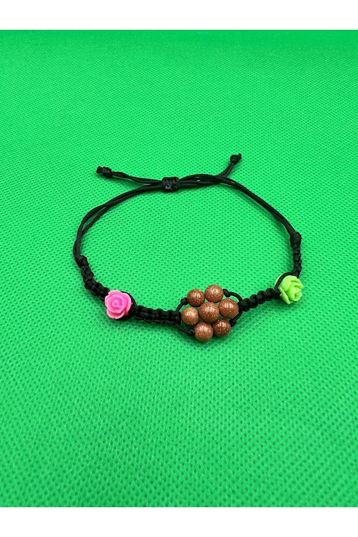 Yıldız Doğal Taş Bileklik Asansörlü Kilit Sistemi Aaa Kalite El Yapımı Bileklik 6mm