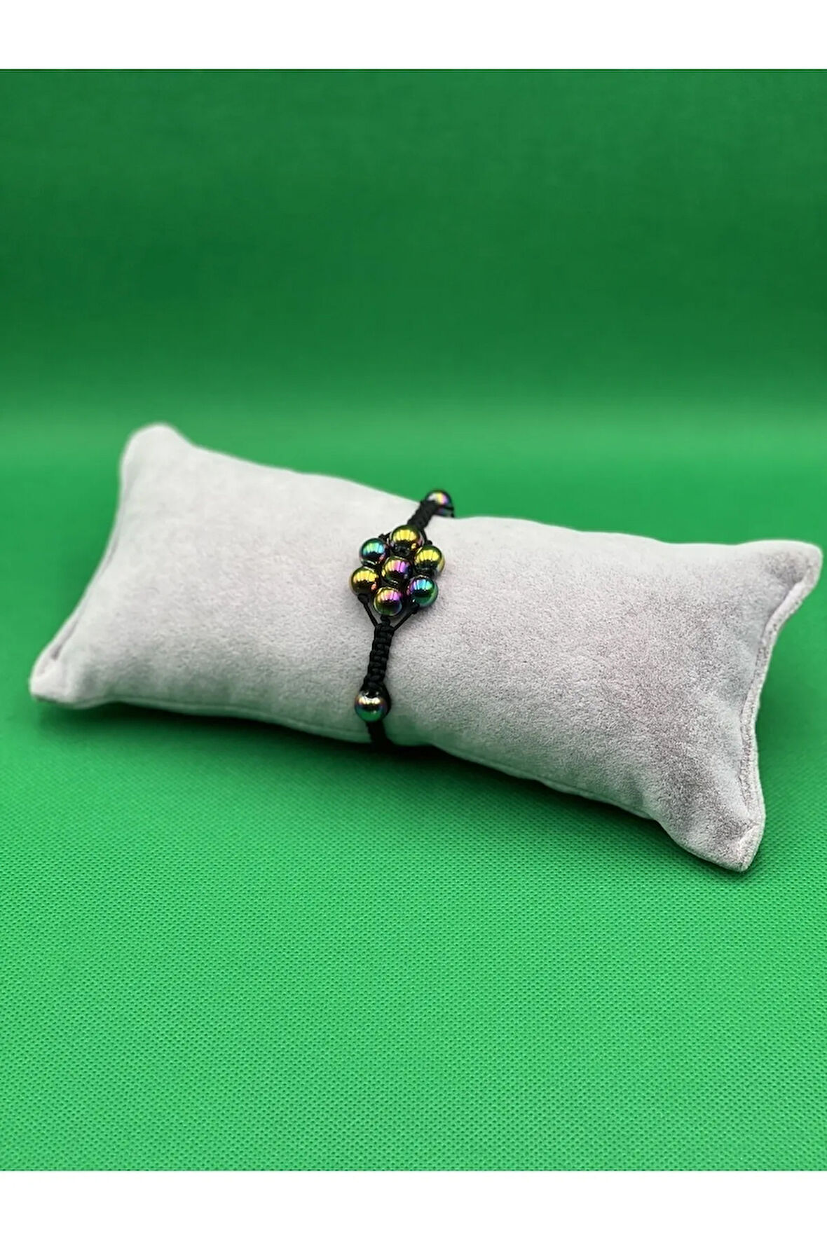 Hematit Doğal Taş Bileklik Asansörlü Kilit Sistemi Aaa Kalite El Yapımı Bileklik