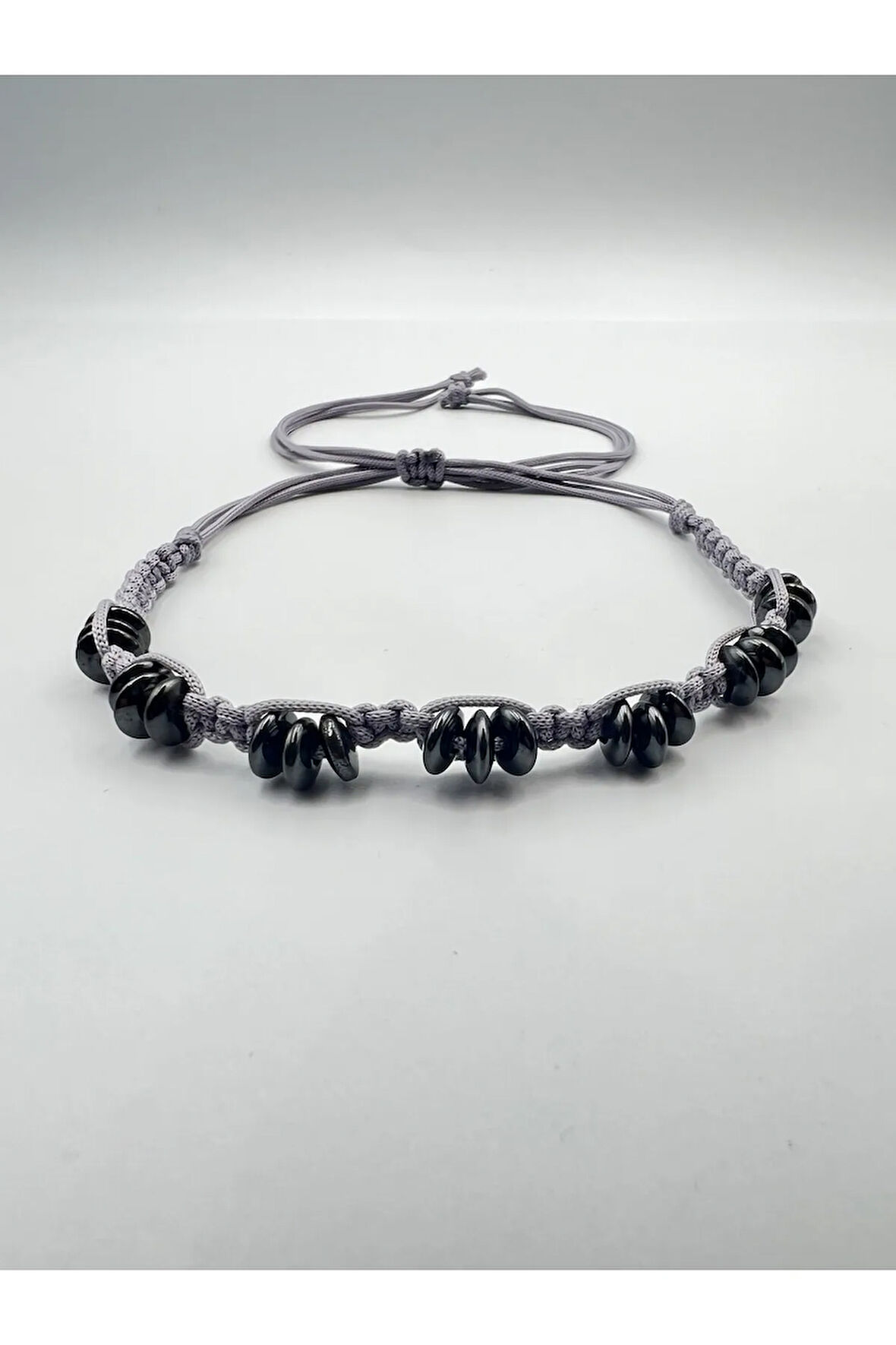 Hematit Doğal Taş Tasarım Bileklik AAA Kalite Hafıza Konsantrasyon Kıvrak Zeka