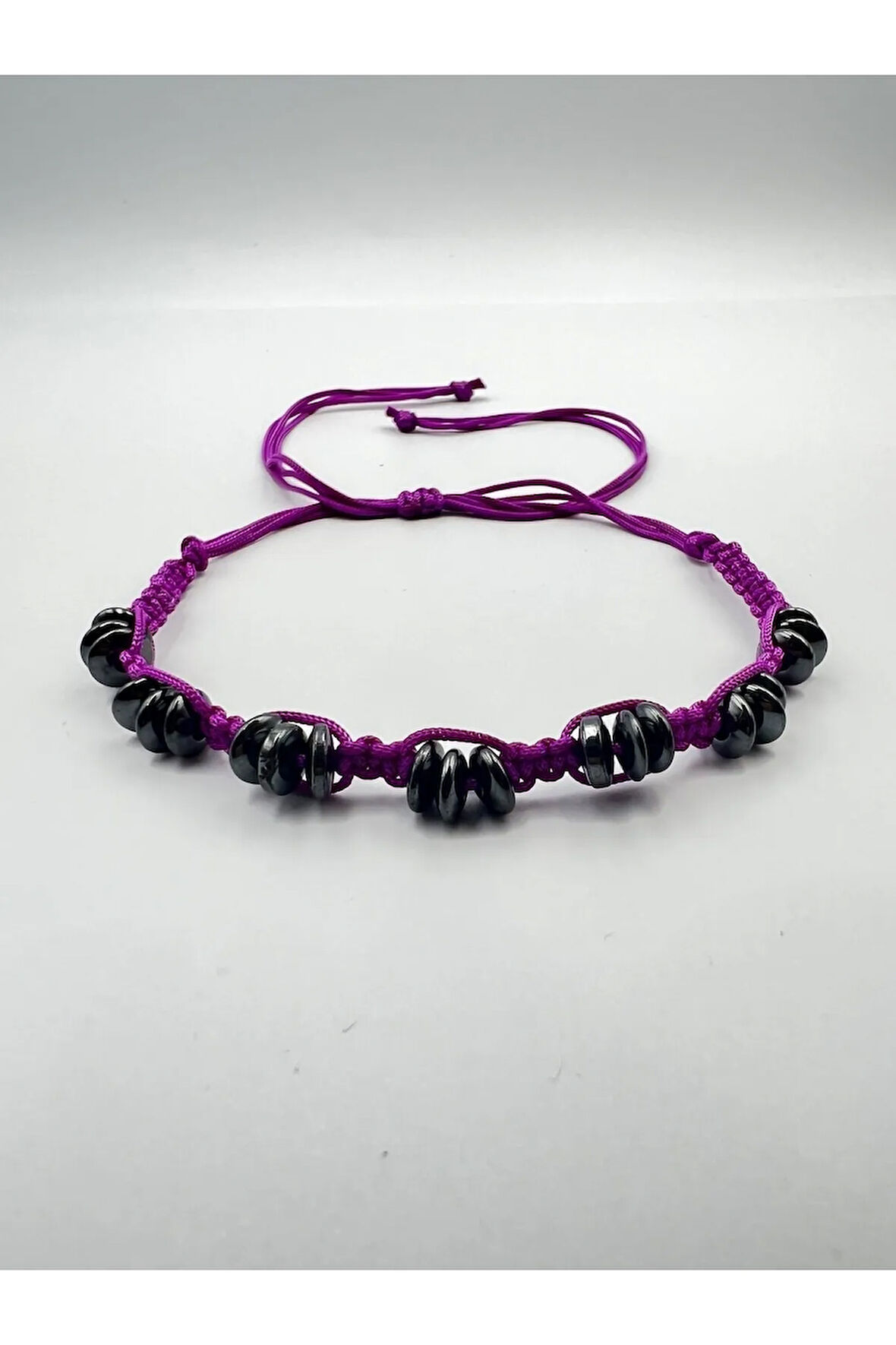 Hematit Doğal Taş Tasarım Bileklik AAA Kalite Hafıza Konsantrasyon Kıvrak Zeka