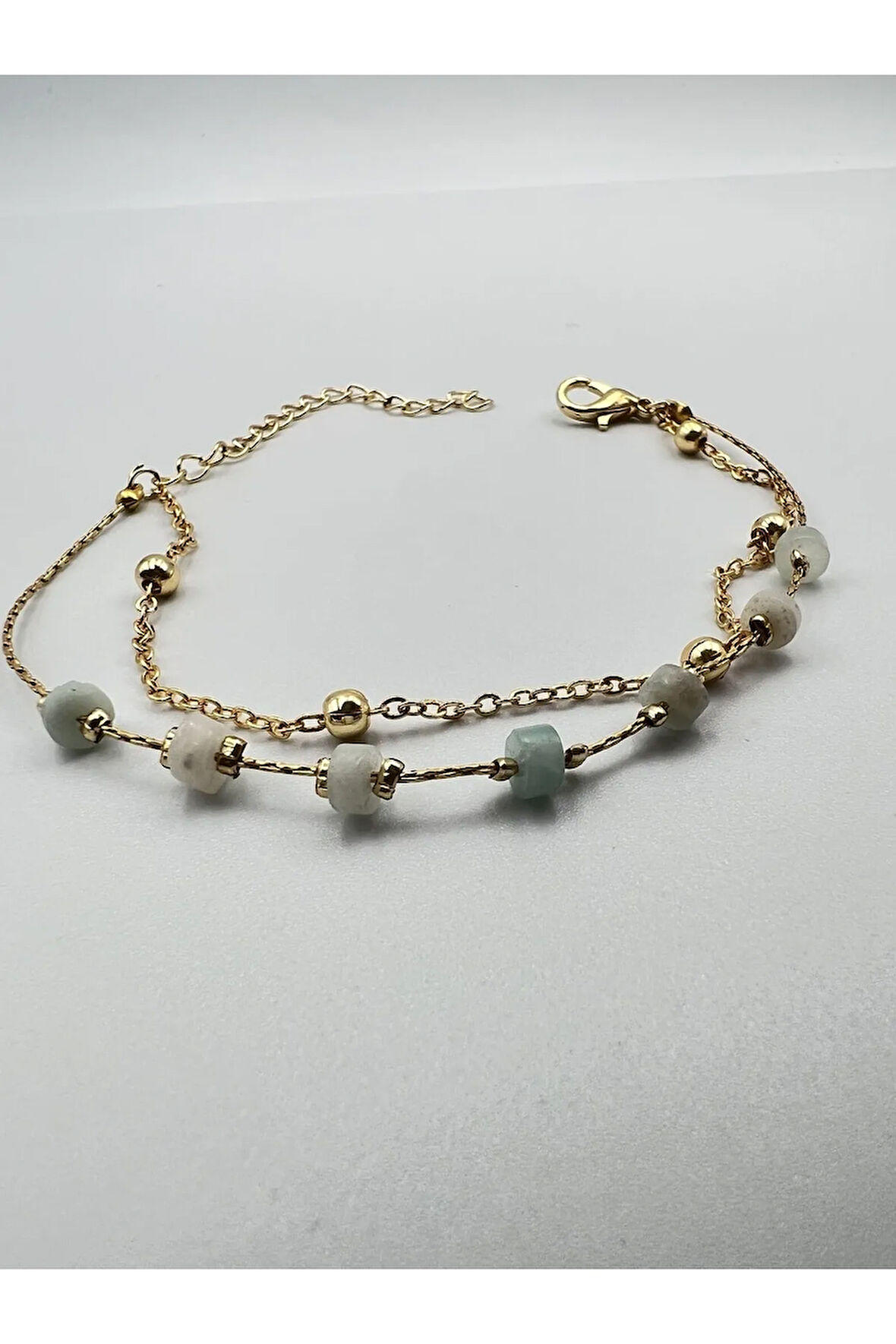 Amazonit Doğal Taş Bileklik Kararmaz