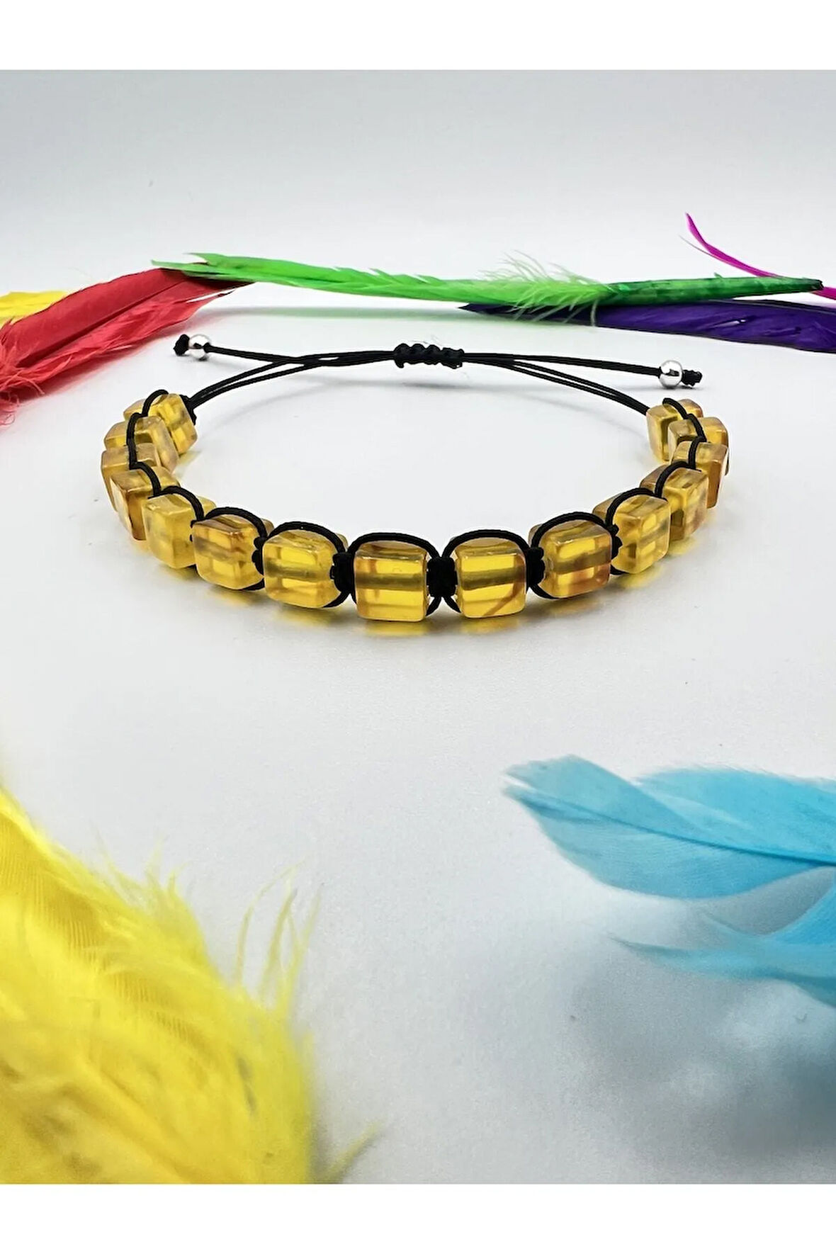 Sertifikalı Kehribar Bileklik Küp Kesim