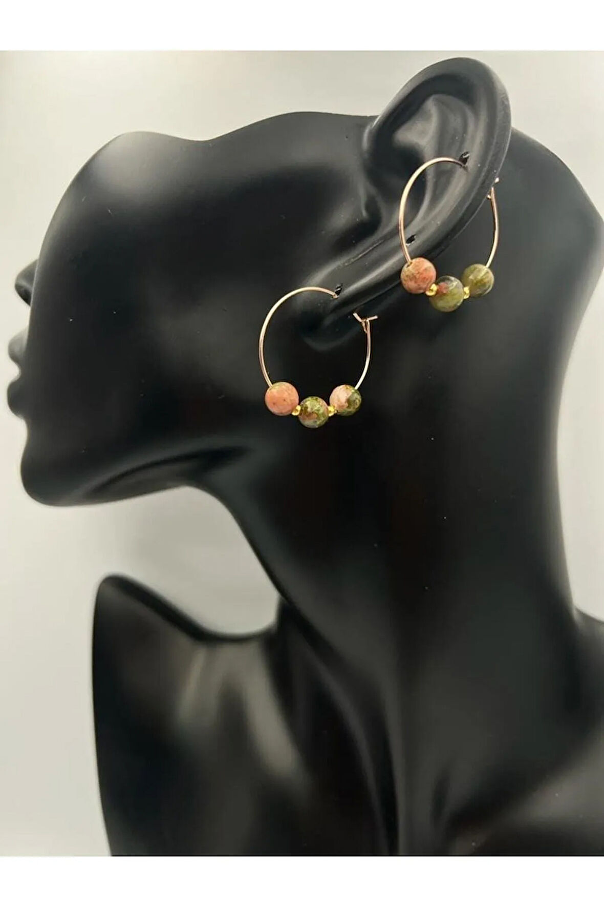 Unakit Doğal Taş Küpe