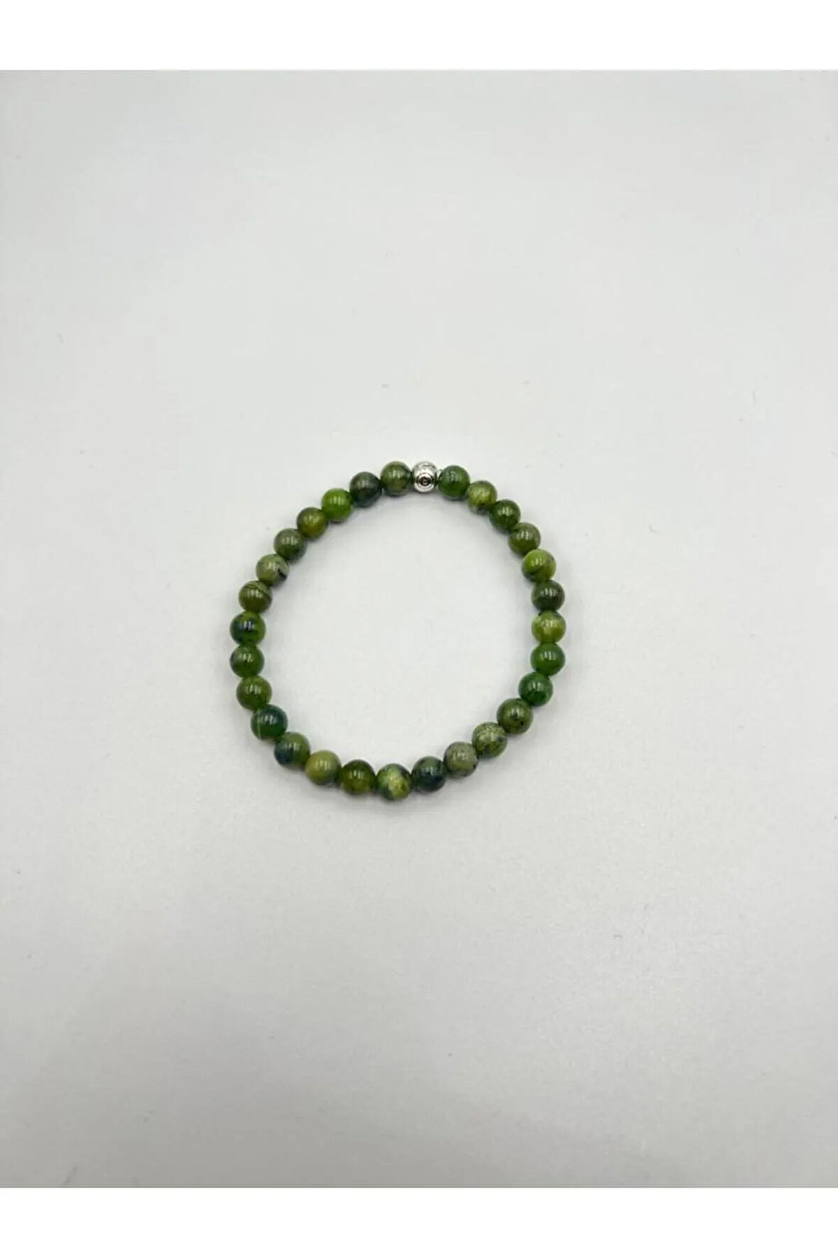 Yeşim Doğal Taş Bileklik 6 mm AAA Kalite Sürpriz Hediyeli