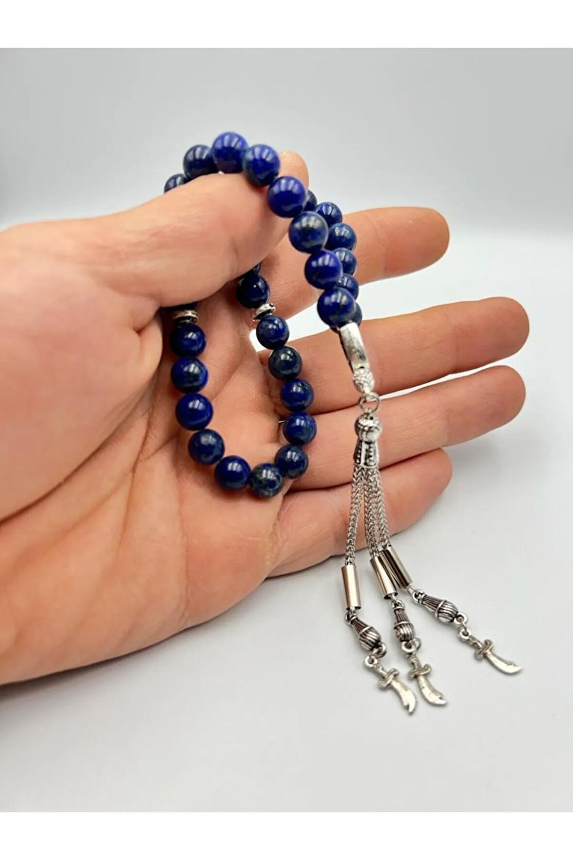 Lapis Lazuli Doğal Taş Tesbih 8 mm AAA Kalite