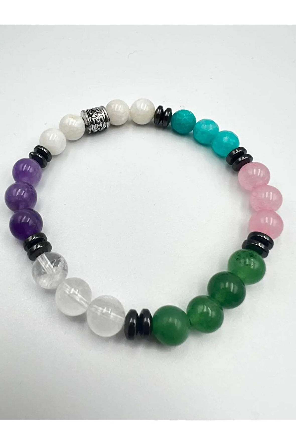 Doğal Taş Dişil Enerji Bilekliği Orijinal Doğal Taş Özel Kodlama