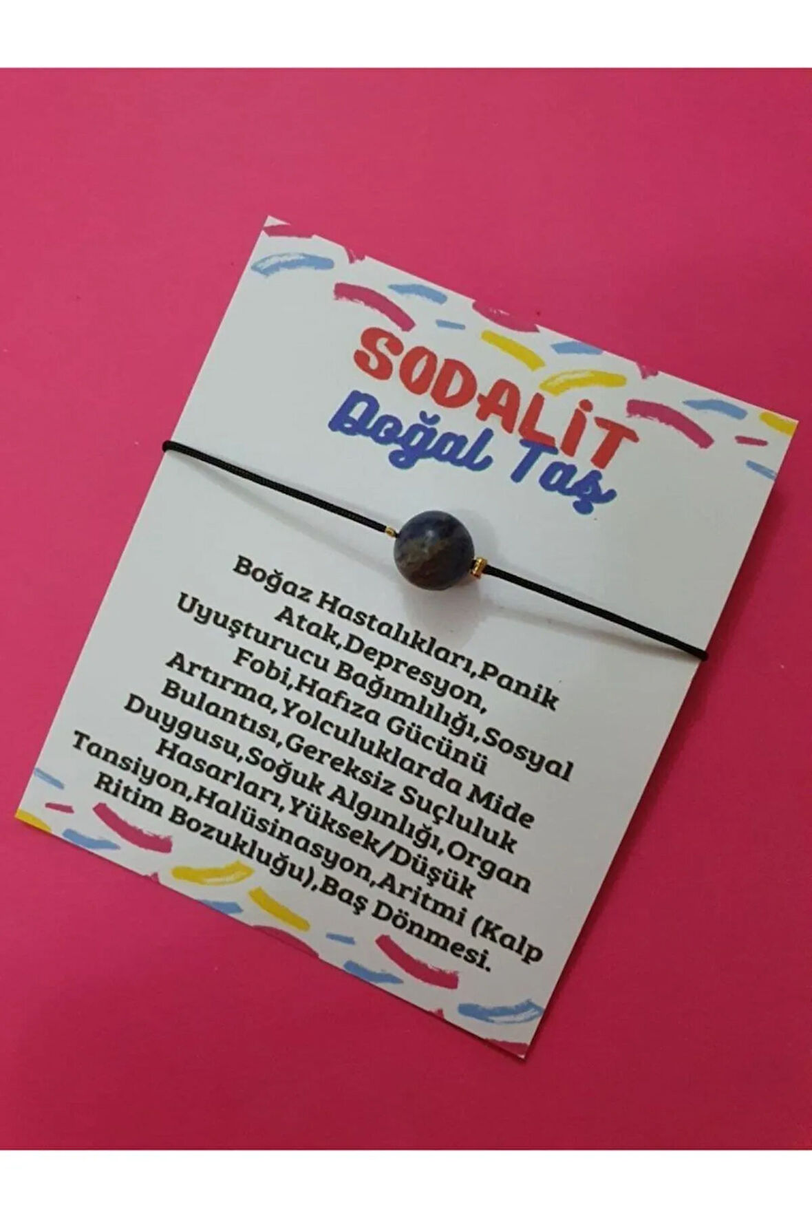 Sodalit Doğal Taş Bileklik