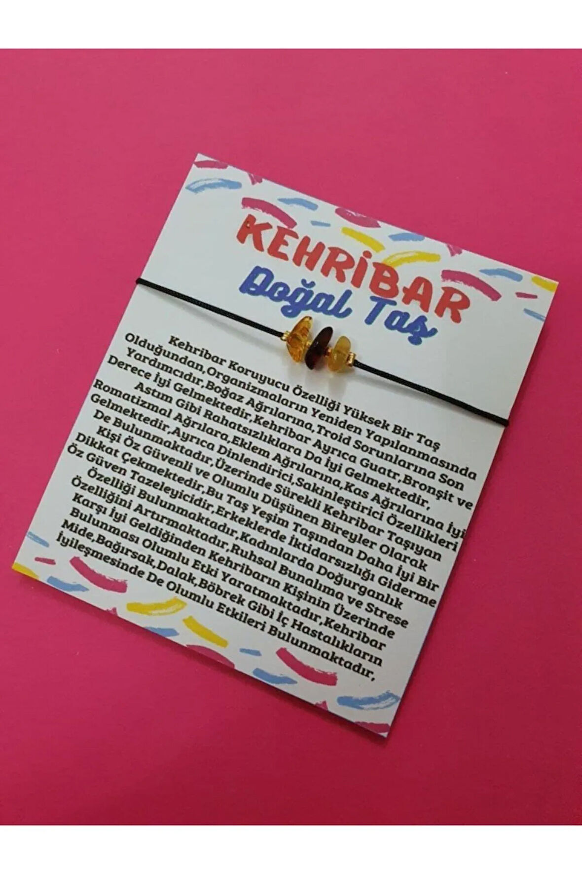 Sertifikalı Kehribar Bileklik Asansörlü Ayarlanabilen Ip Bileklik