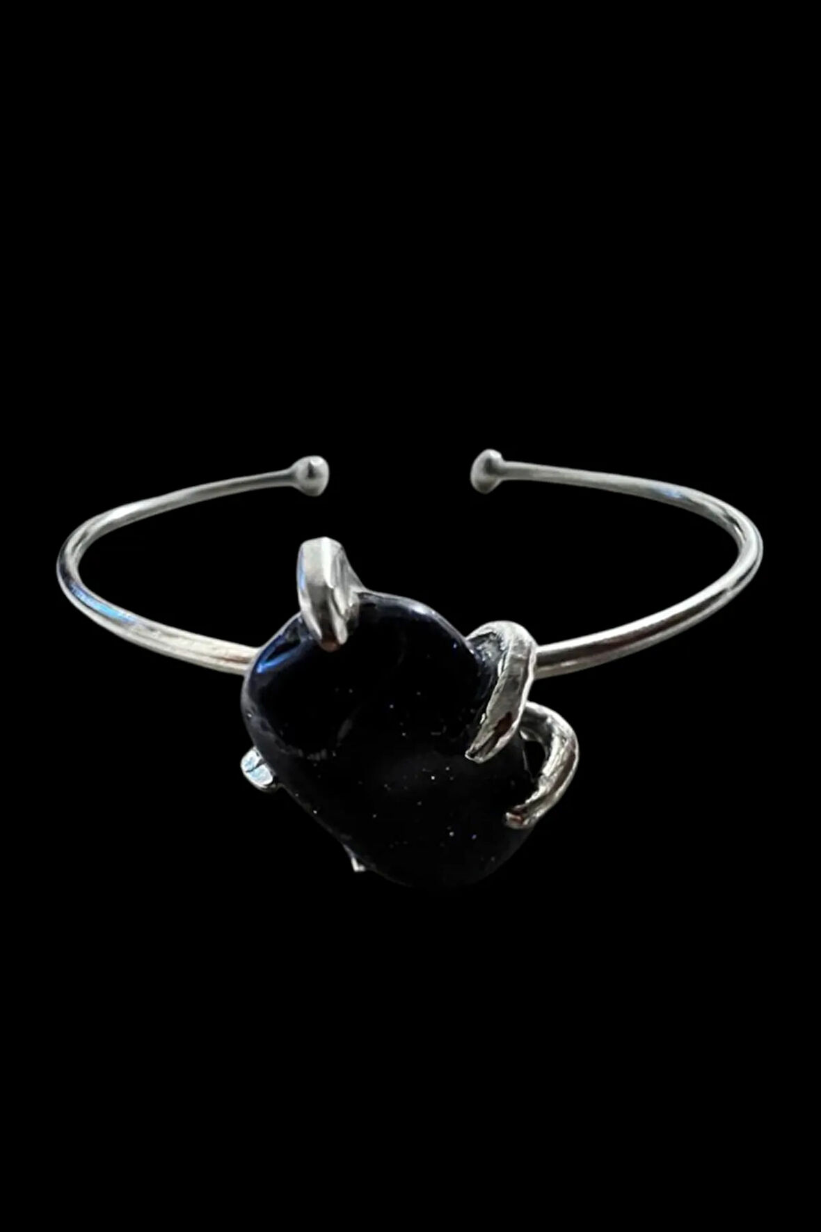 Sertifikalı Yıldız Doğal Taş Kelepçe Bileklik Ayarlanabilir Tasarım