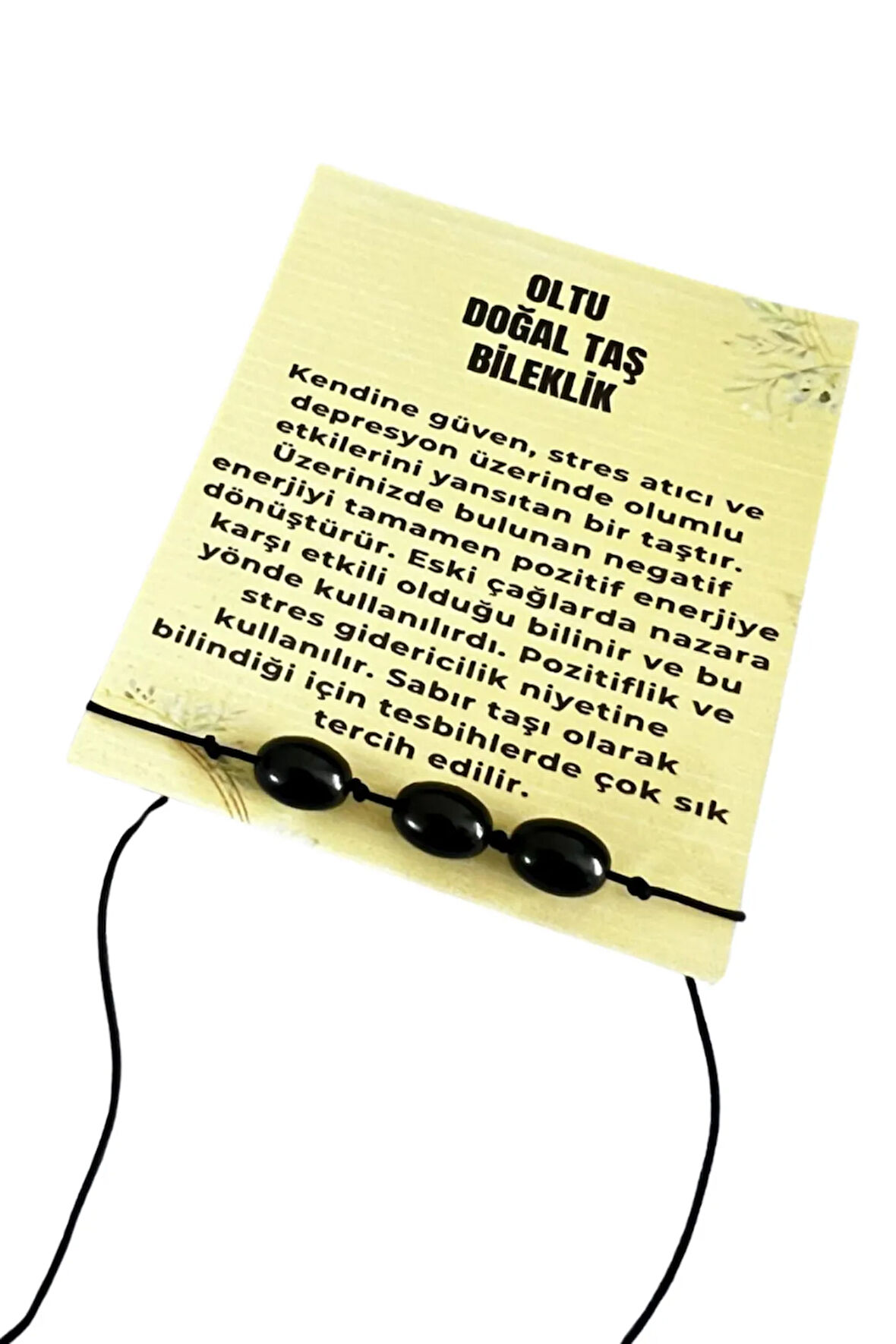 Sertifikalı Oltu Taşı Bileklik Asansörlü Kilit Sistemi Sürpriz