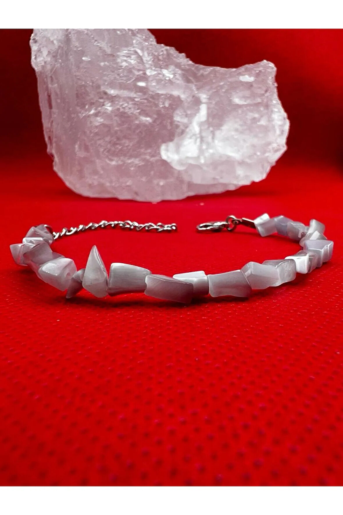 Sertifikalı Doğal Taş Kedi Gözü Bileklik