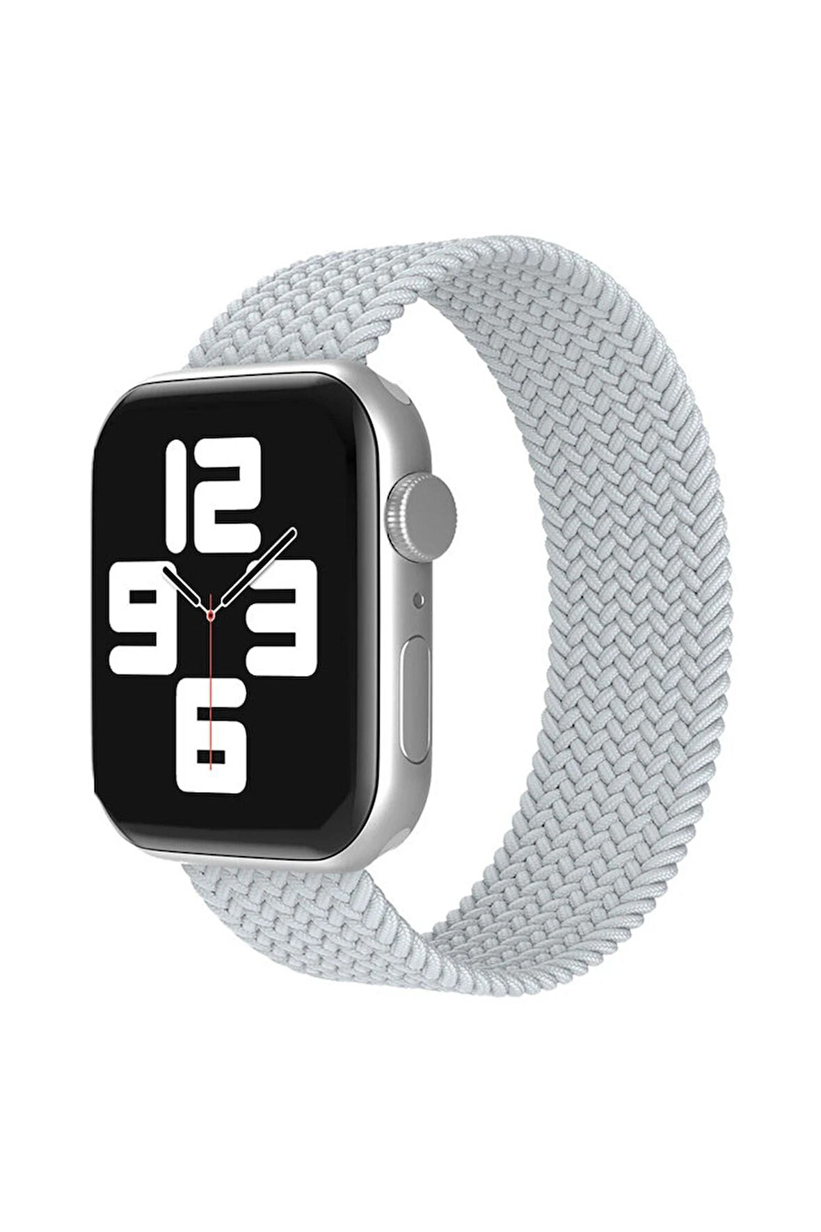 Apple Watch 38mm Ayarlı Solo Silikon Kordon - Beyaz-(5796)
