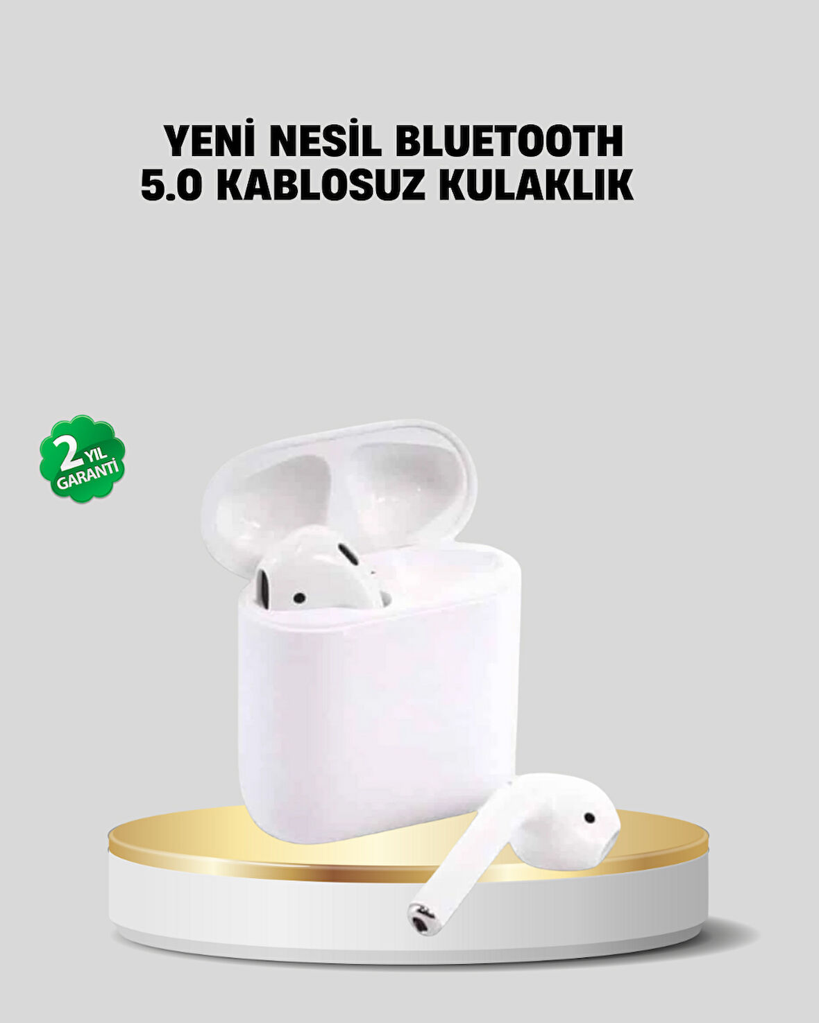 2. Nesil Bluetooth 5.0 Kablosuz Kulaklık Su Geçirmez HD Ses