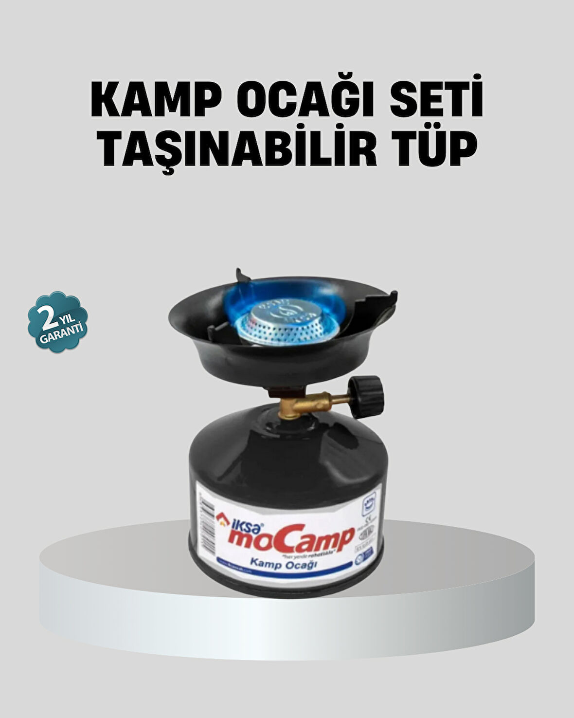 Taşınabilir Kamp Ocağı Seti Pişirme Alanı Ayarlanabilir Alev
