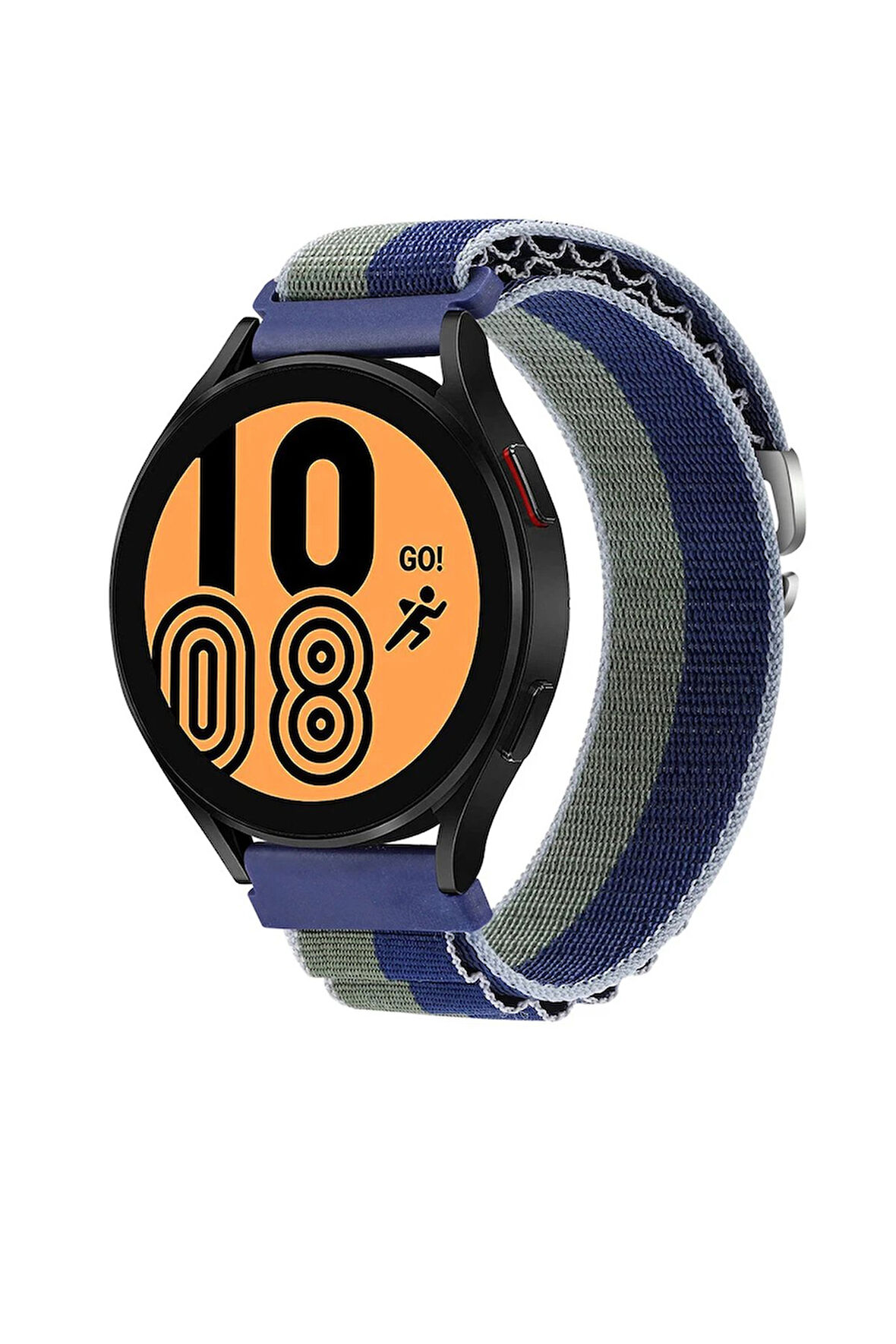 Watch 22mm KR410 Kumaş Kordon - Lacivert-Yeşil-(5796)