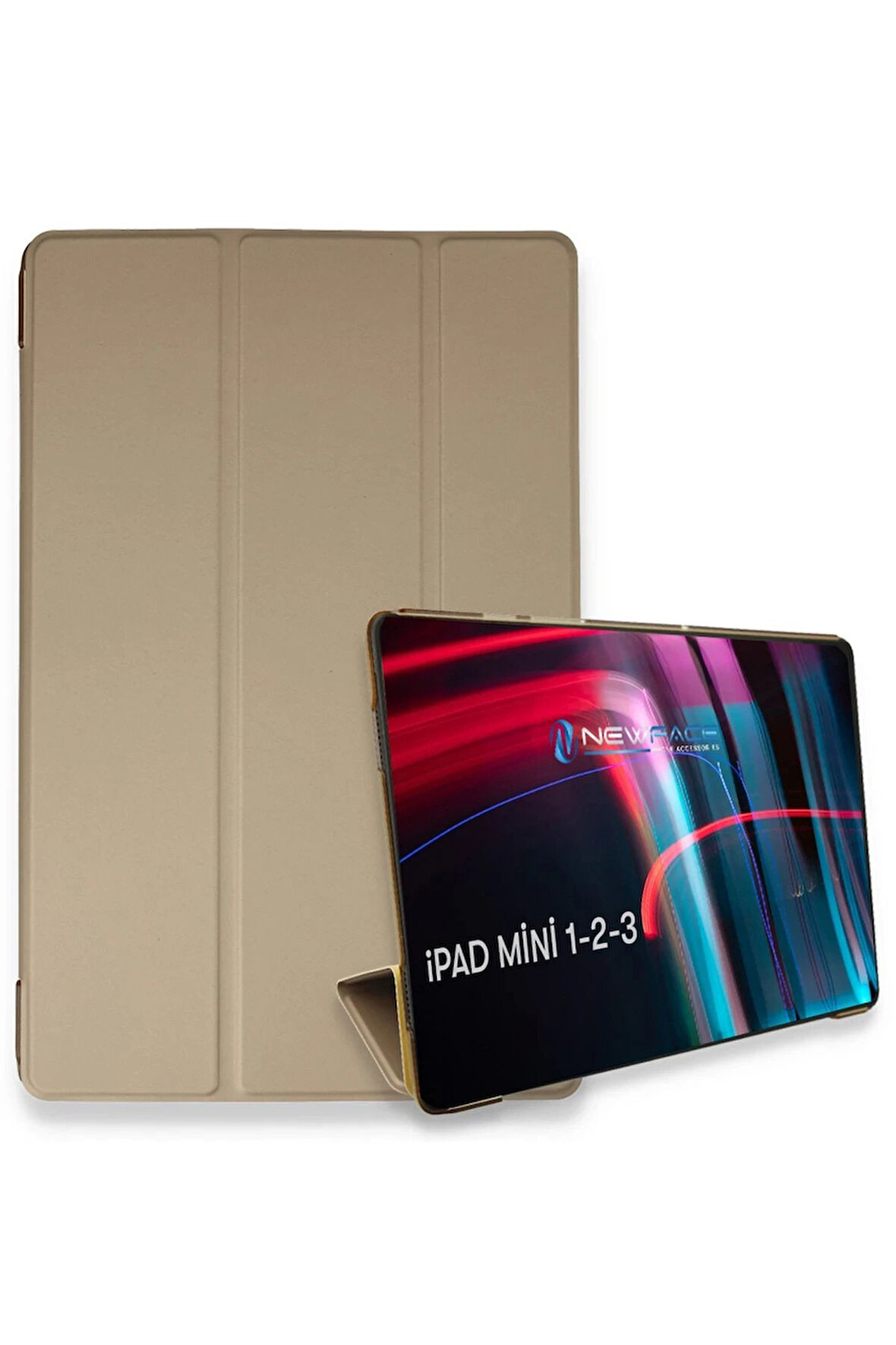 iPad Mini 3 Kılıf Tablet Smart Kılıf - Gold-(5796)