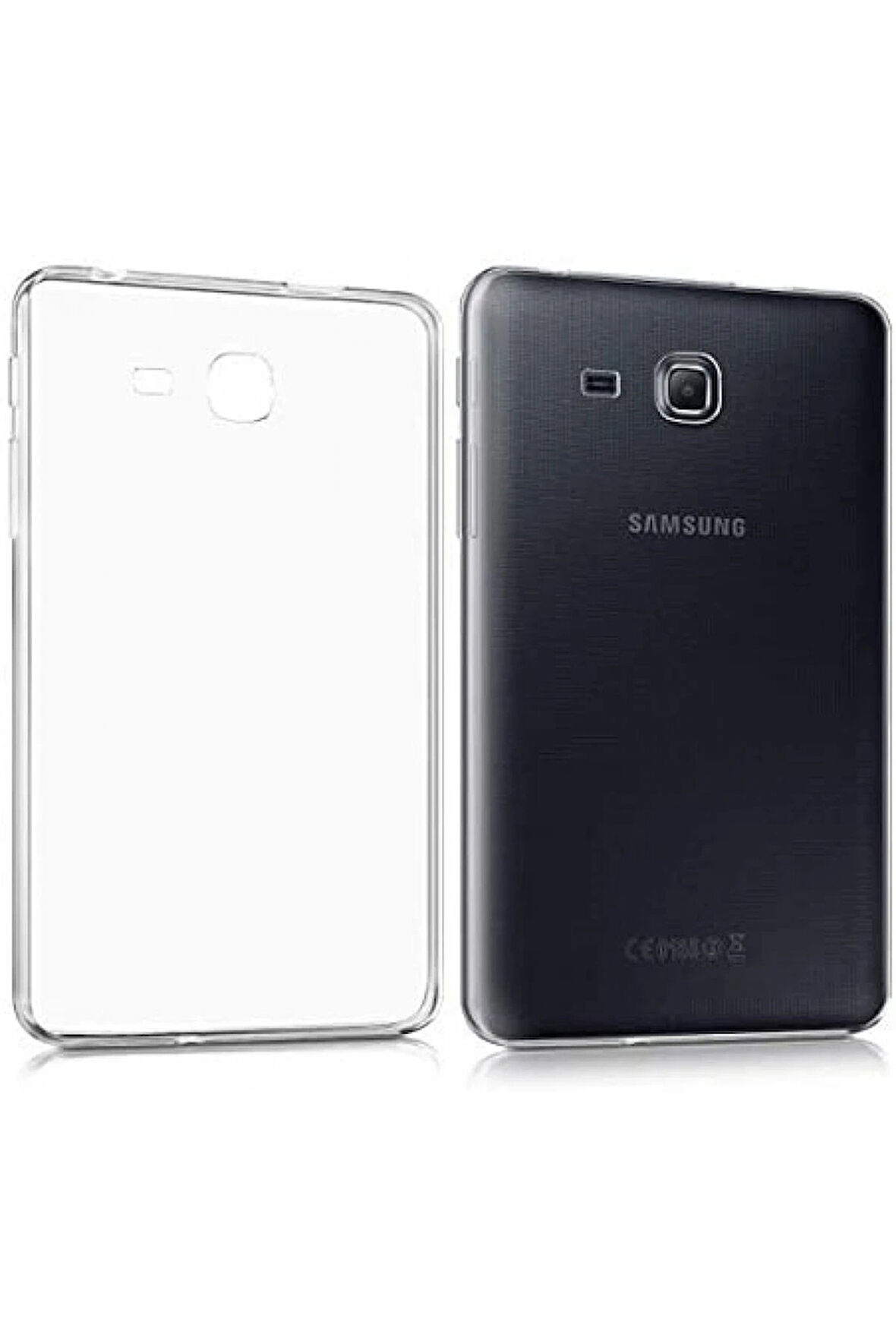 Samsung Galaxy T280 Tab A 7 Kılıf Tablet Şeffaf Silikon-(5796)