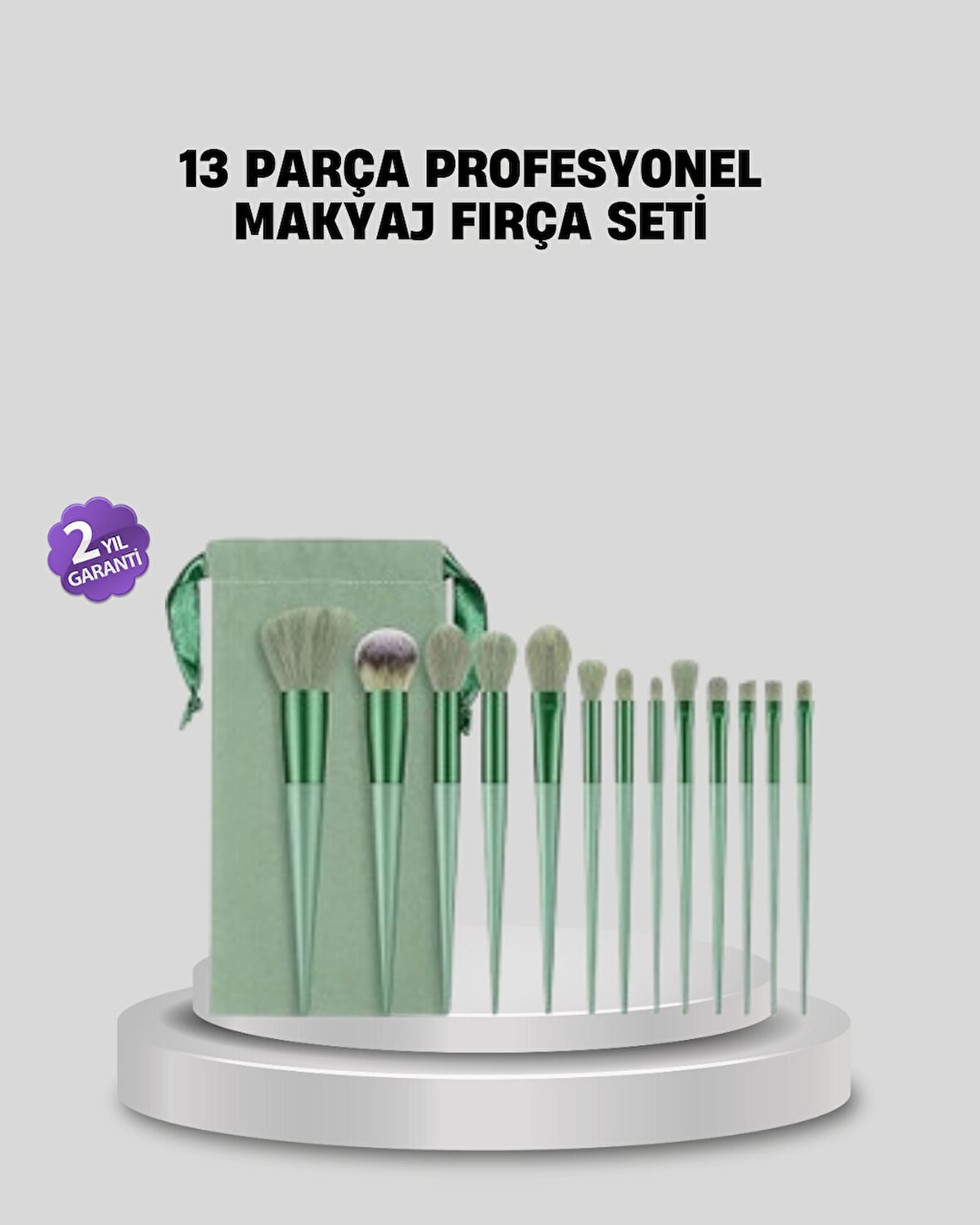 Profesyonel Makyaj Fırça Seti Yumuşak Kıllı Taşınabilir Çantalı