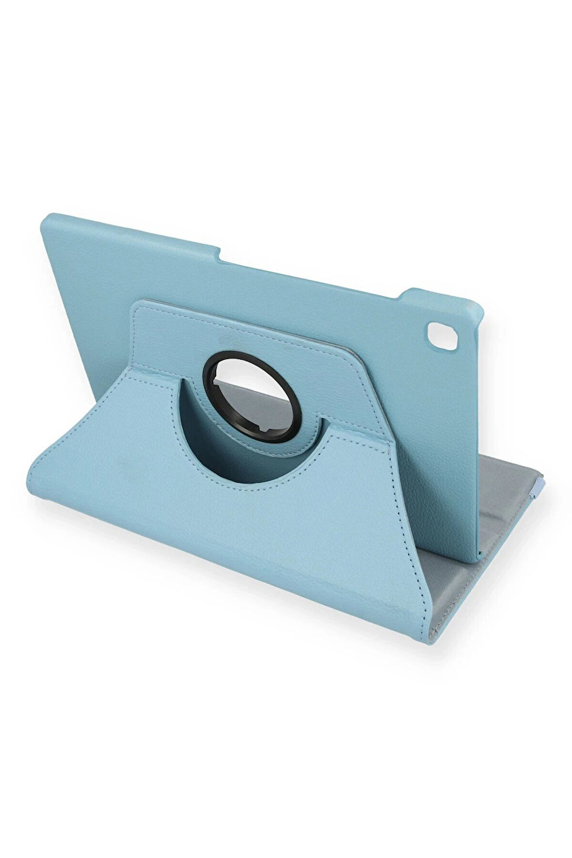 Samsung Galaxy P610 Tab S6 Lite 10.4 Kılıf 360 Tablet Deri Kılıf - Turkuaz-(5796