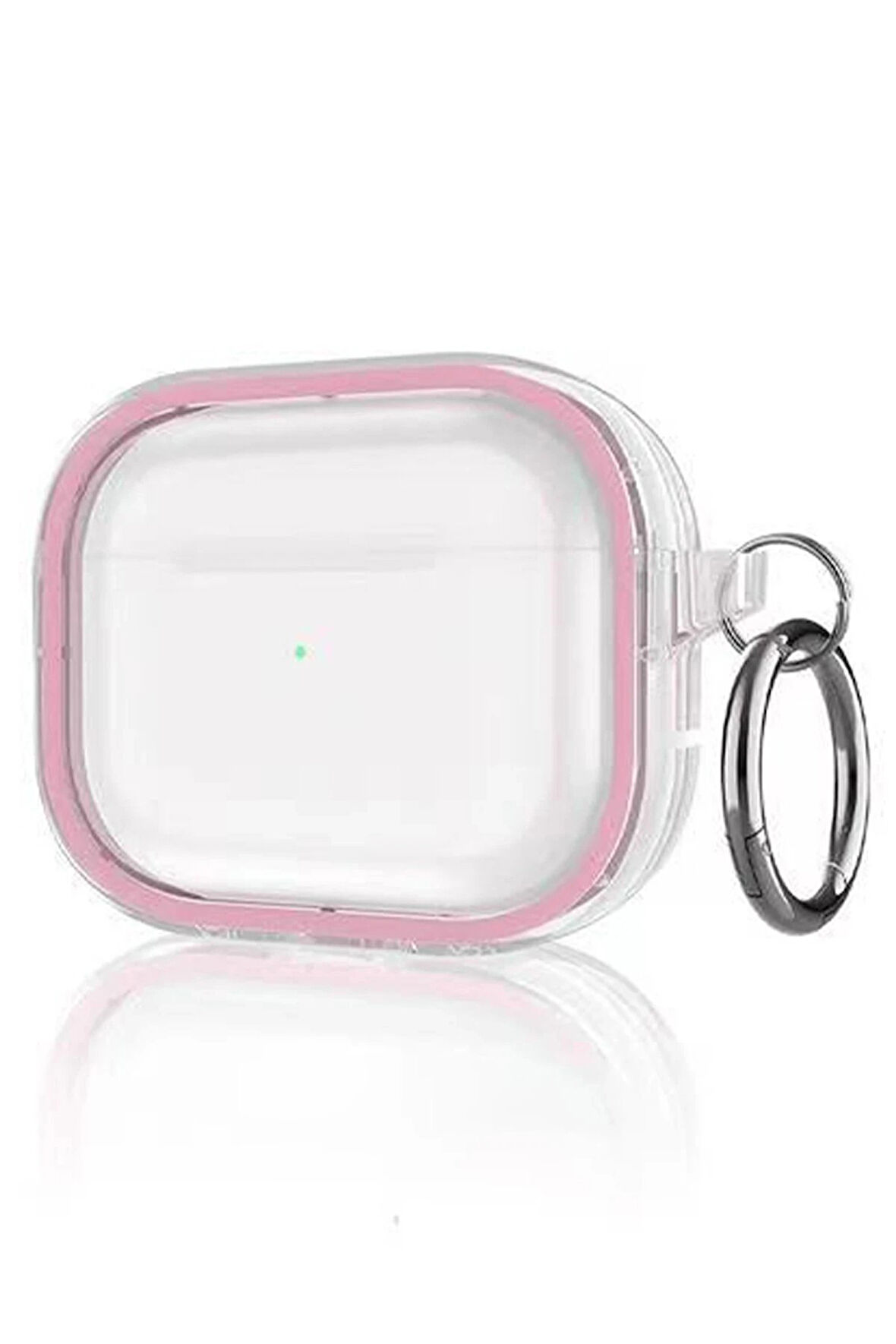 Airpods Pro 2 (2.nesil) Shiny Şeffaf Kılıf - Pembe-(5796)