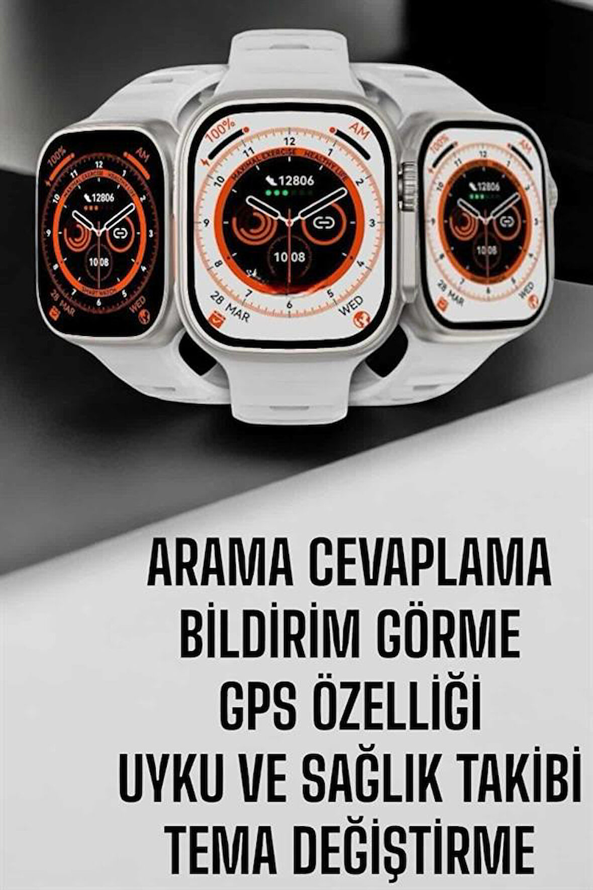 Akıllı Saat Nabız Ölçebilen Yeni Nesil GPS ve Adımsayar Özelliği