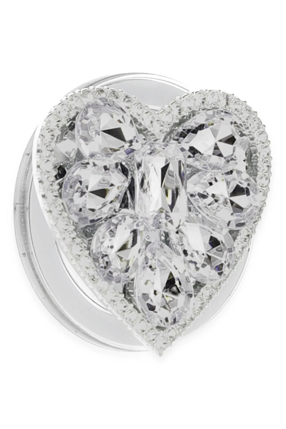 Kickstand Taşlı Magsafe Stand - Beyaz-(5796)