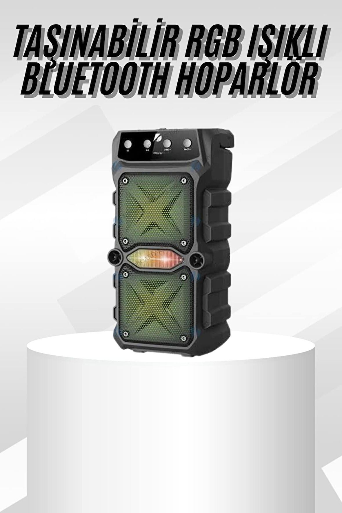 Çift Çıkışlı Güçlü Bataryalı Kablosuz Yüksek Ses Kaliteli Bluetooth Hopar