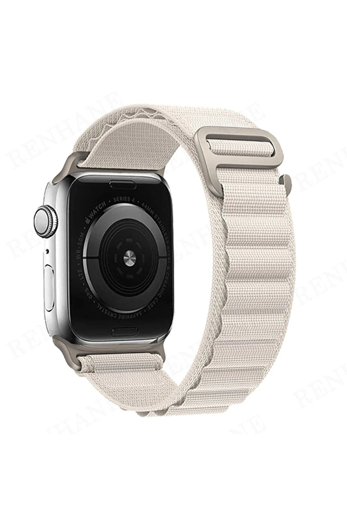 Apple Watch 38mm Mountain Kordon - Beyaz-(5796)