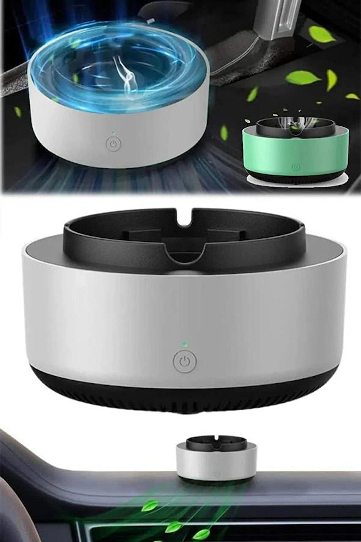 Elektronik Akıllı Küllük Hava Temizleyici Kokusuz Kül Tablası Anti-Duman