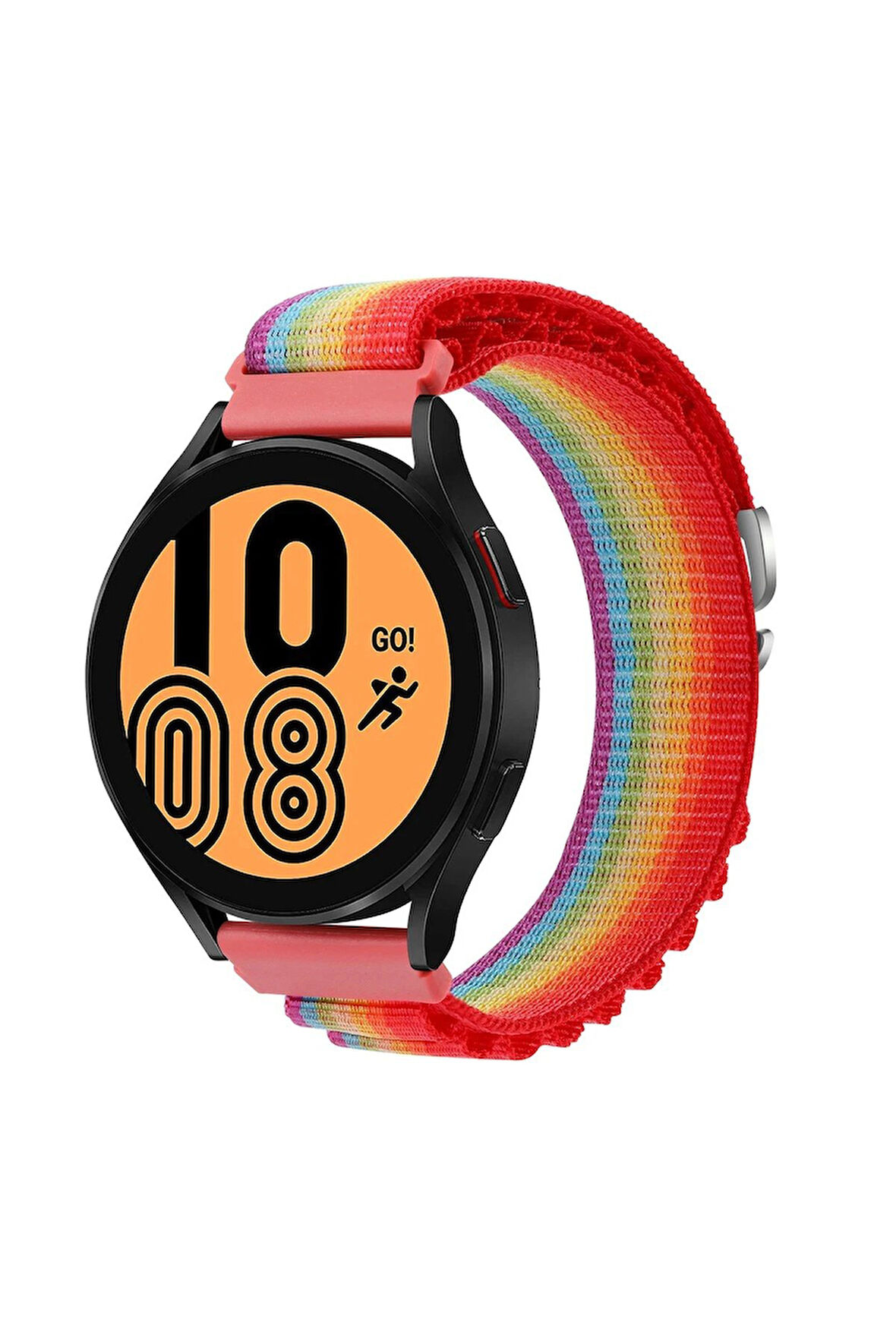 Watch 20mm KR410 Kumaş Kordon - Gökkuşağı 1-(5796)