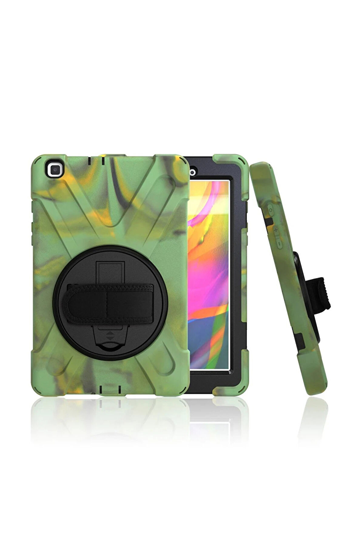 Samsung Galaxy T290 Tab A 8 Kılıf Amazing Tablet Kapak - Kamuflaj-(5796)