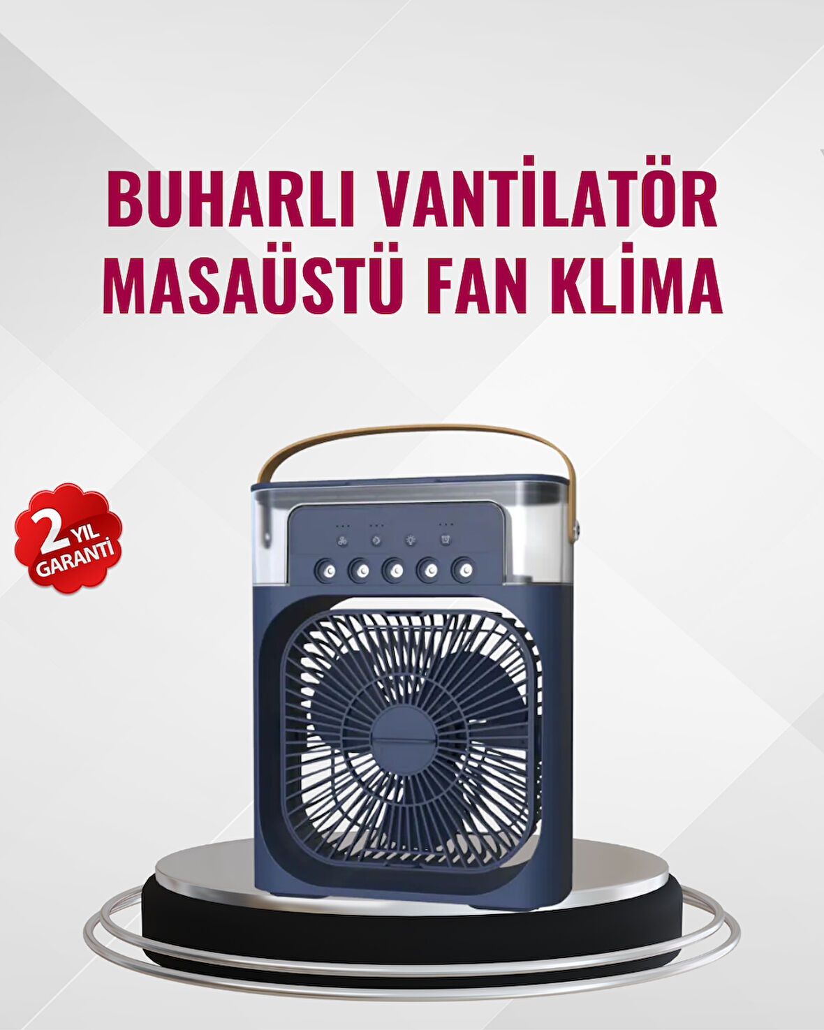 Enerji Tasarruflu Sessiz Çalışan Taşınabilir Soğutma Fanı