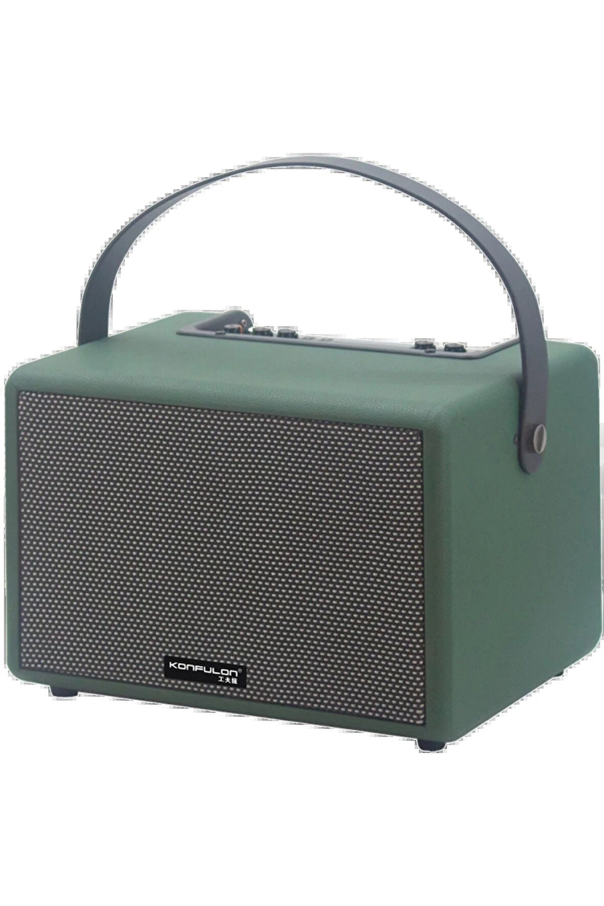 F31 50W Sürücülü 2 Adet Mikrofonlu BT 5.2 Kablosuz Hoparlör - Yeşil-(5796)